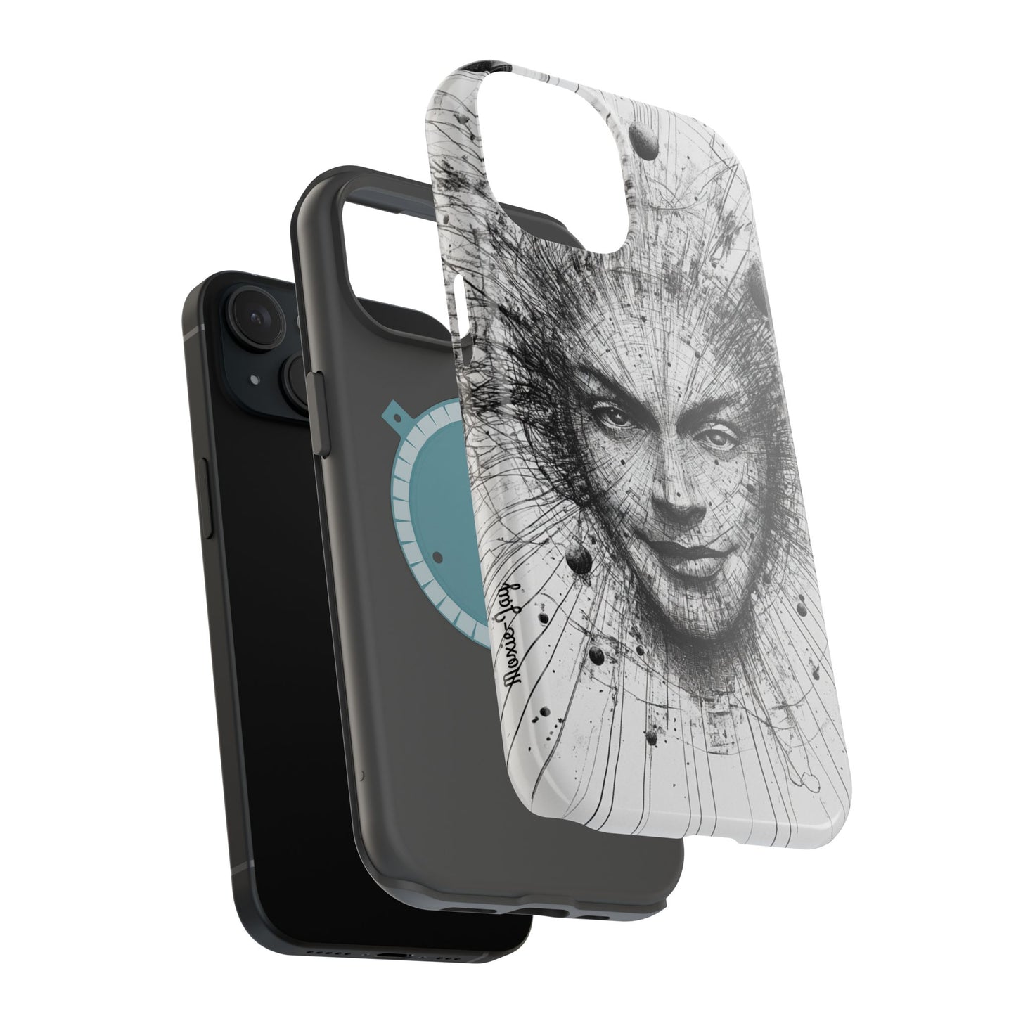 Artistic Magnetic Phone Case - Unique Design for Creative Minds