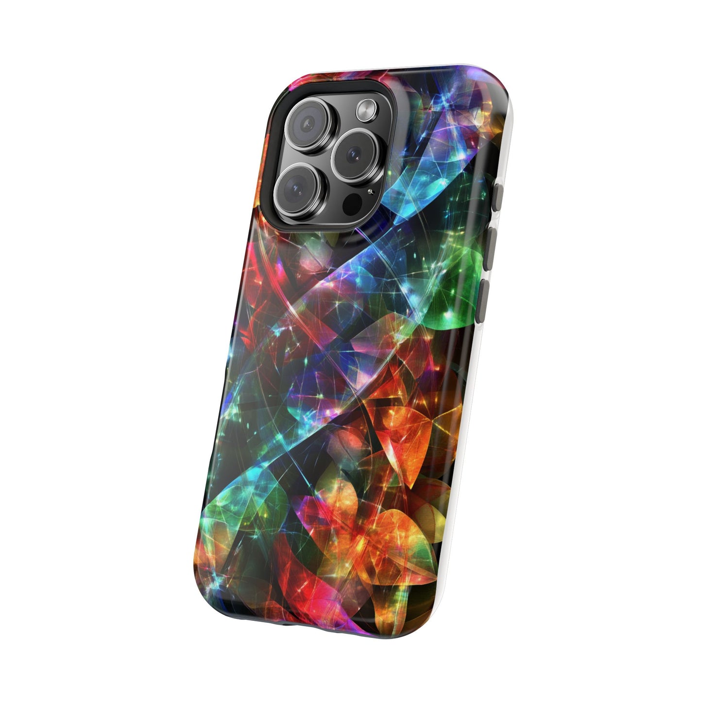 iPhone Case with Neon Colors Art by Moxie-Jay
