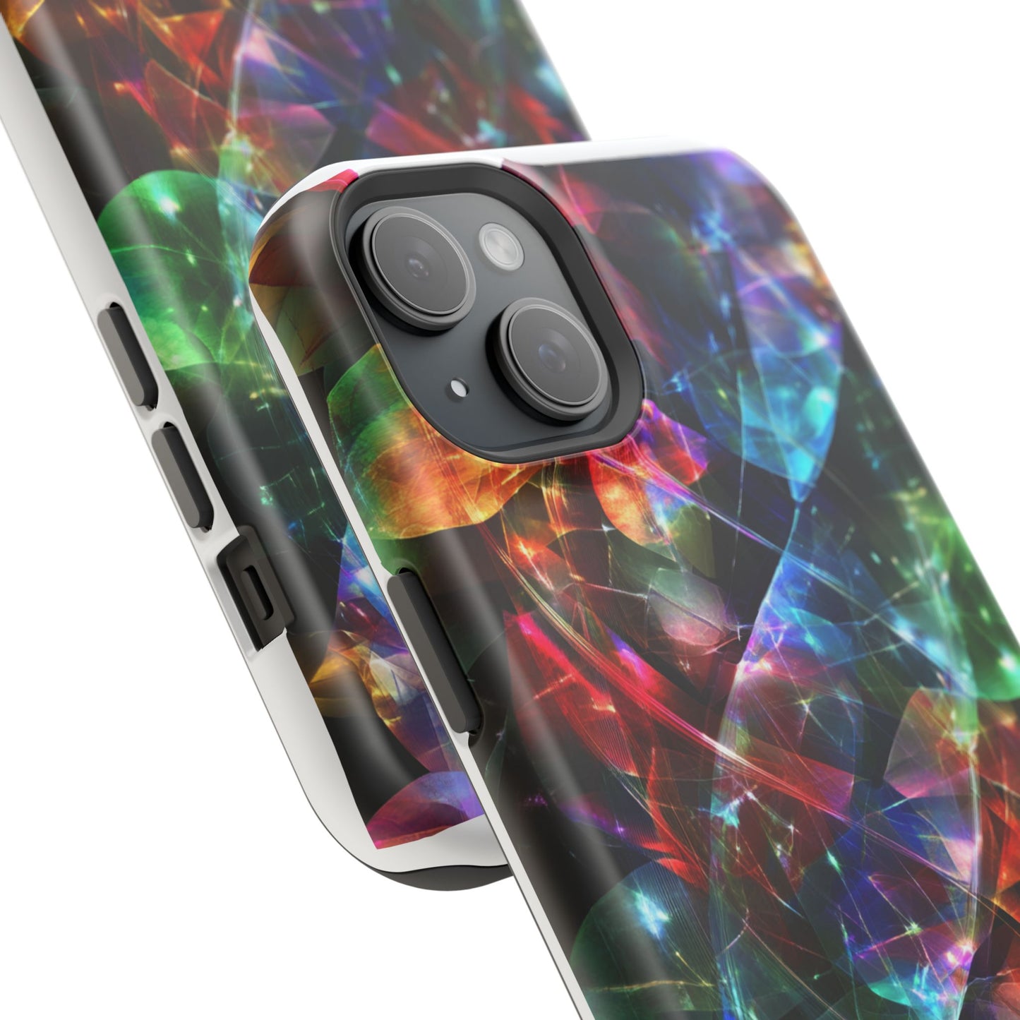 iPhone Case with Neon Colors Art by Moxie-Jay
