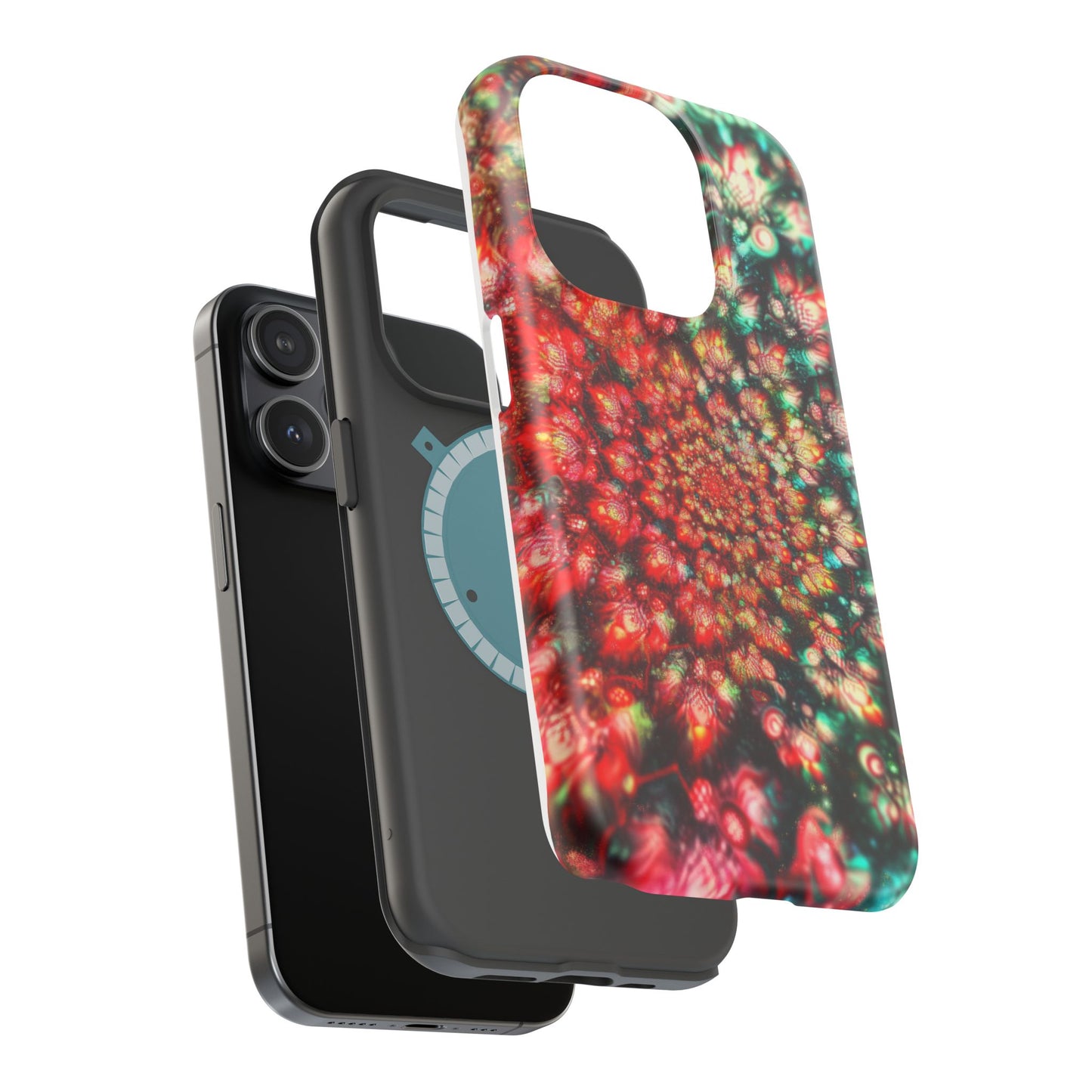 Luxurious Magnetic Wireless Charging Tough iPhone Case - "Psychedelic Dreams" by Moxie-Jay