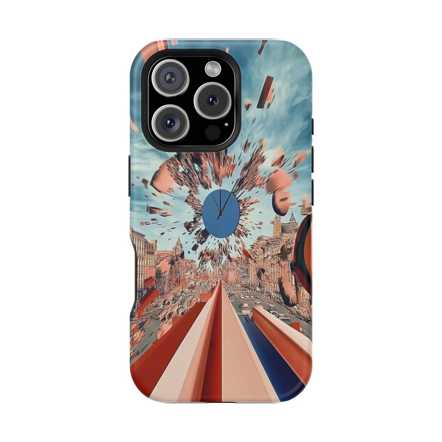 Phone Case with 'World at 10000 MPH' Art by Moxie Jay
