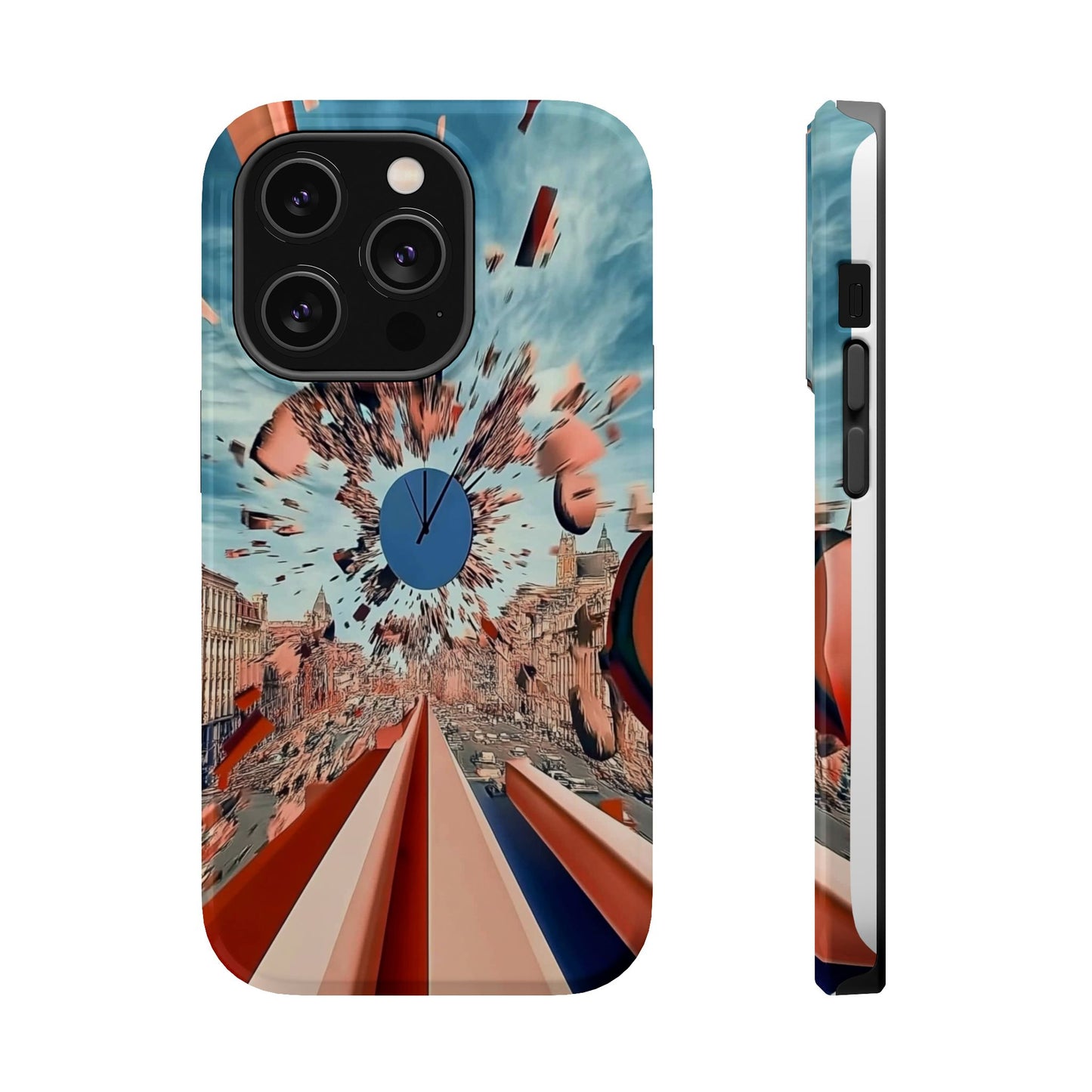 Phone Case with 'World at 10000 MPH' Art by Moxie Jay