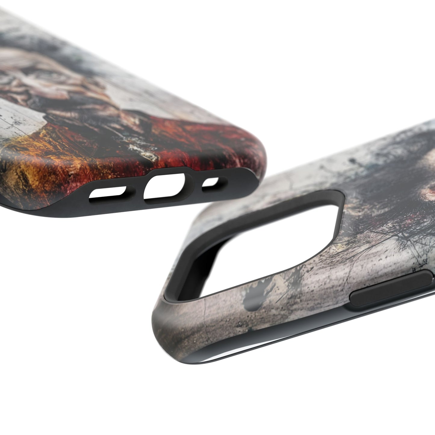 Luxurious Magnetic Wireless Charging Tough iPhone Case - "Demonic Dali" by Moxie-Jay
