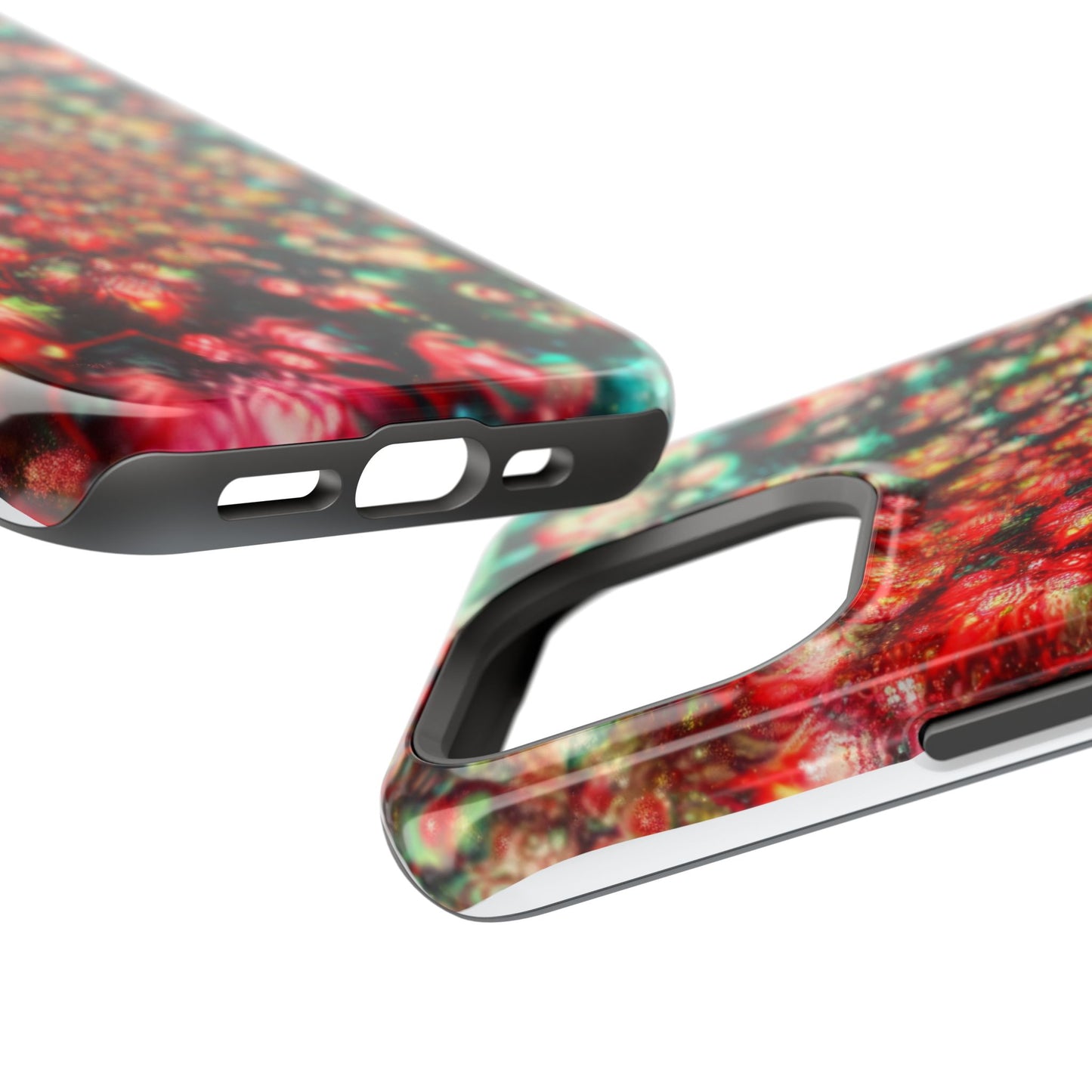 Luxurious Magnetic Wireless Charging Tough iPhone Case - "Psychedelic Dreams" by Moxie-Jay