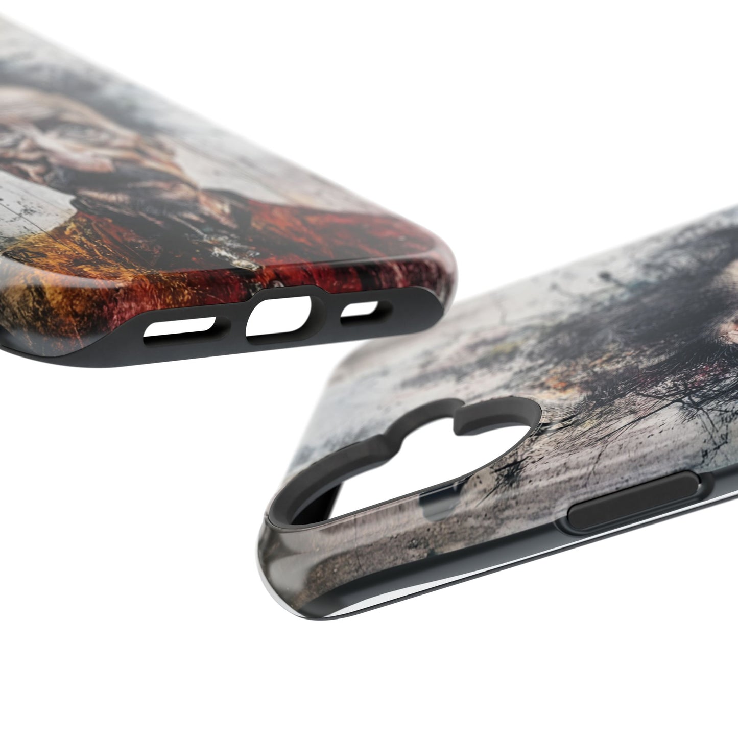 Luxurious Magnetic Wireless Charging Tough iPhone Case - "Demonic Dali" by Moxie-Jay