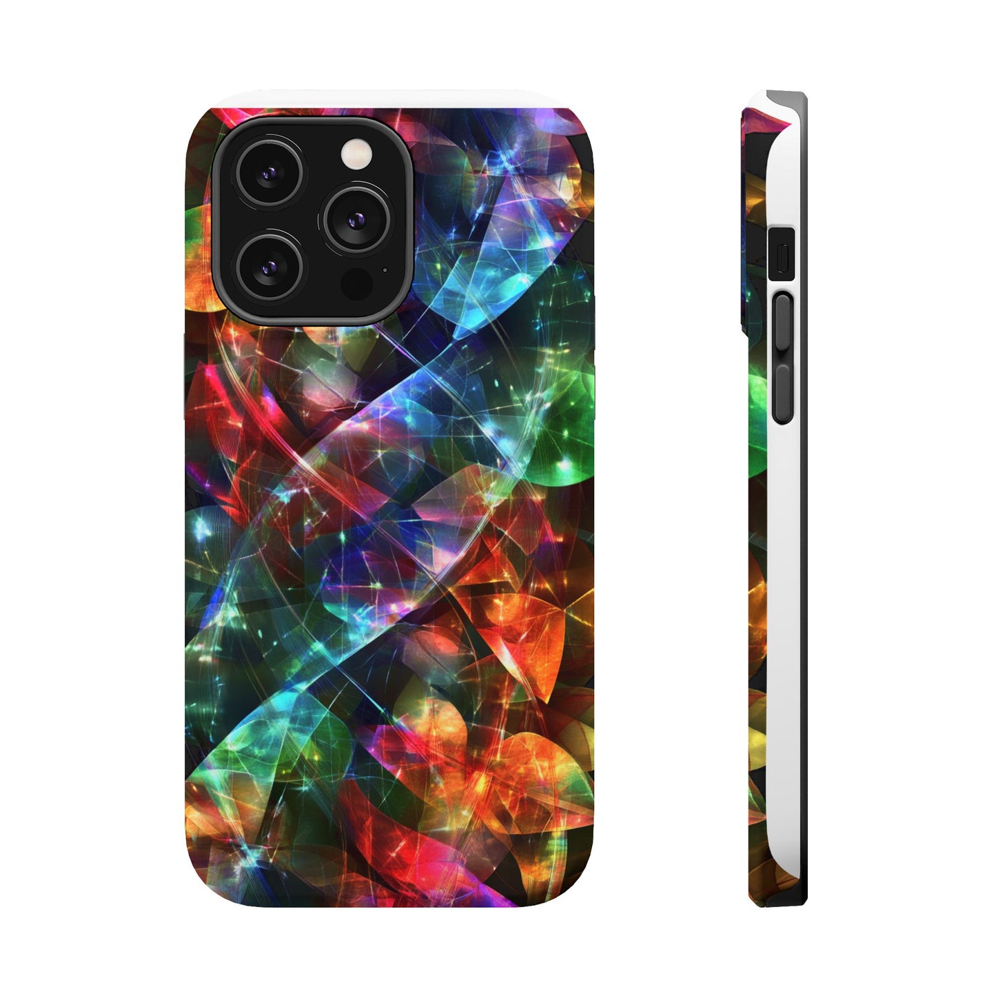 iPhone Case with Neon Colors Art by Moxie-Jay