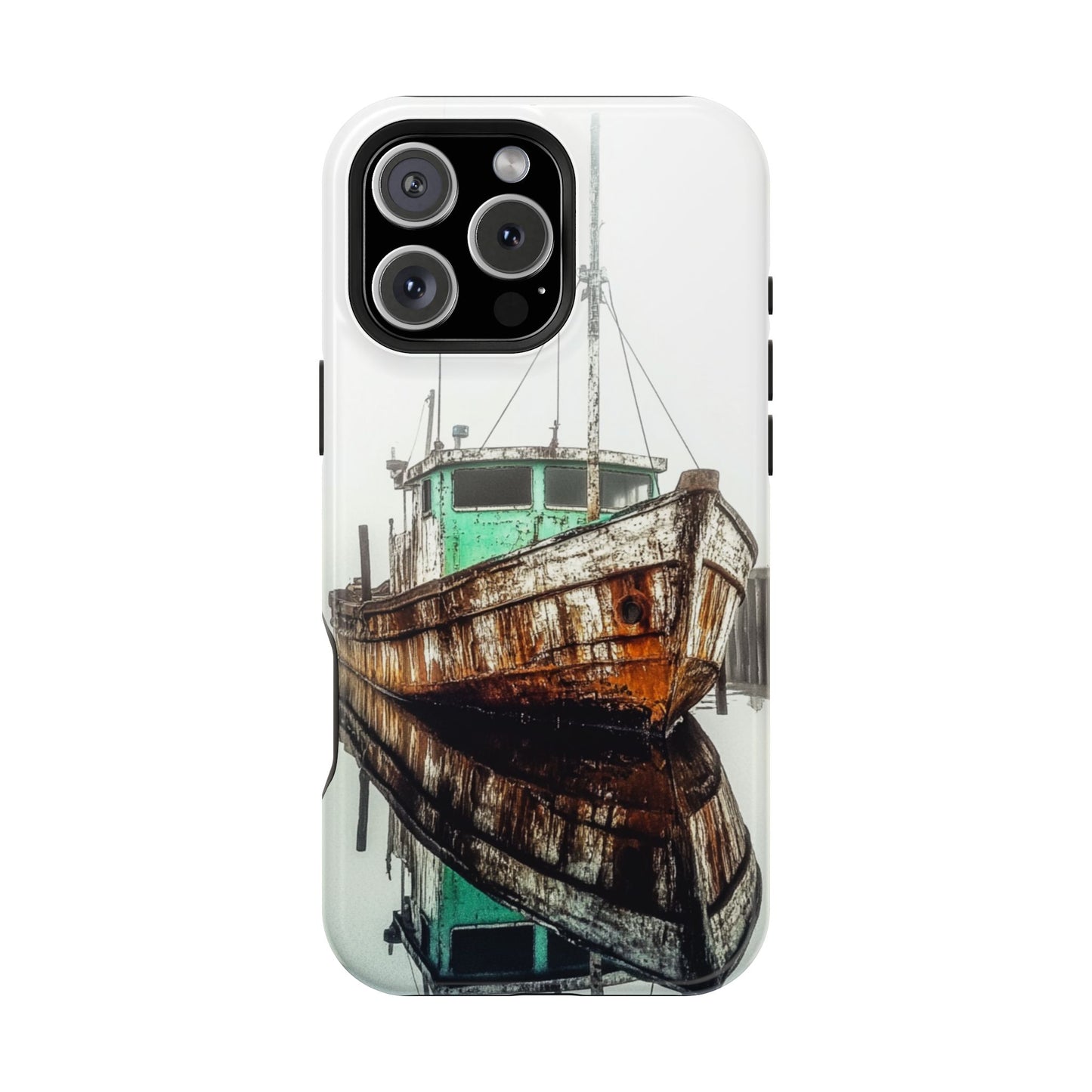 Rustic Boat Magnetic Tough Case - Durable Phone Cover for Nature Lovers
