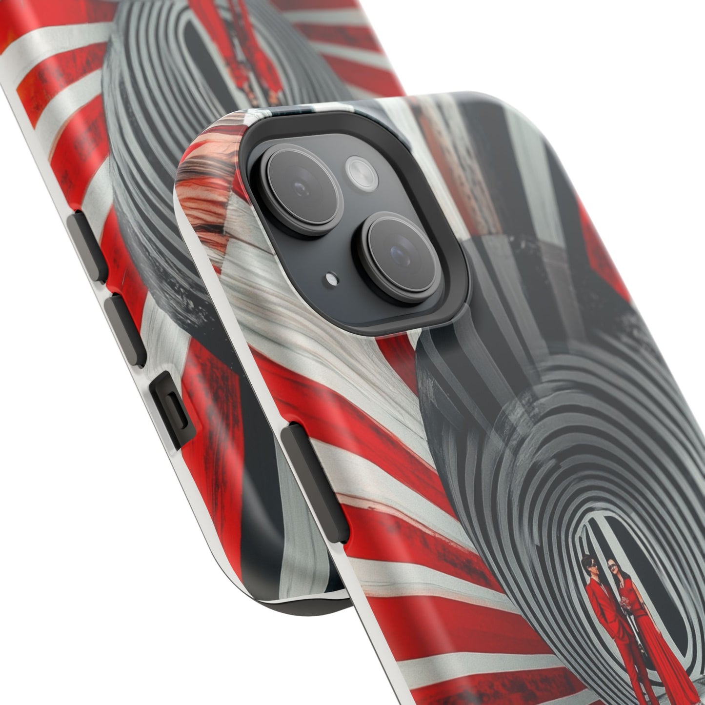 Cosmic Vortex" Luxury Magnetic Wireless Charging iPhone Case by Moxie Jay