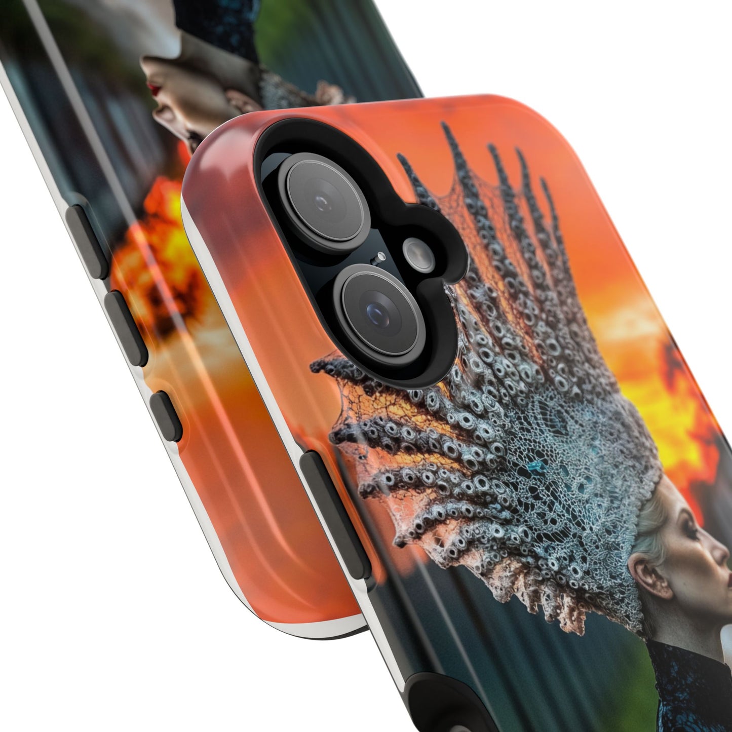 Sunset Goddess" Magnetic Wireless Charging iPhone Case by Moxie Jay