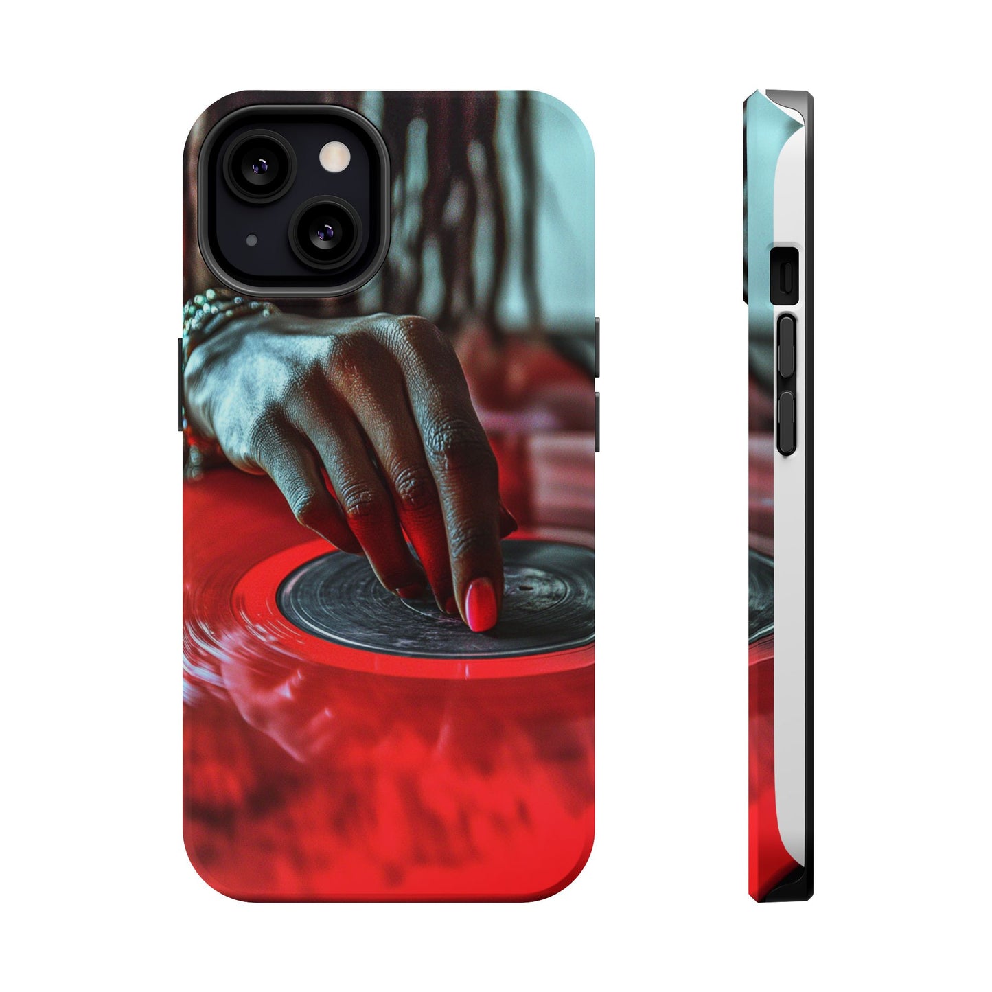 Luxurious MagSafe® Compatible iPhone Case - "Vinyl Groove" by Moxie-Jay