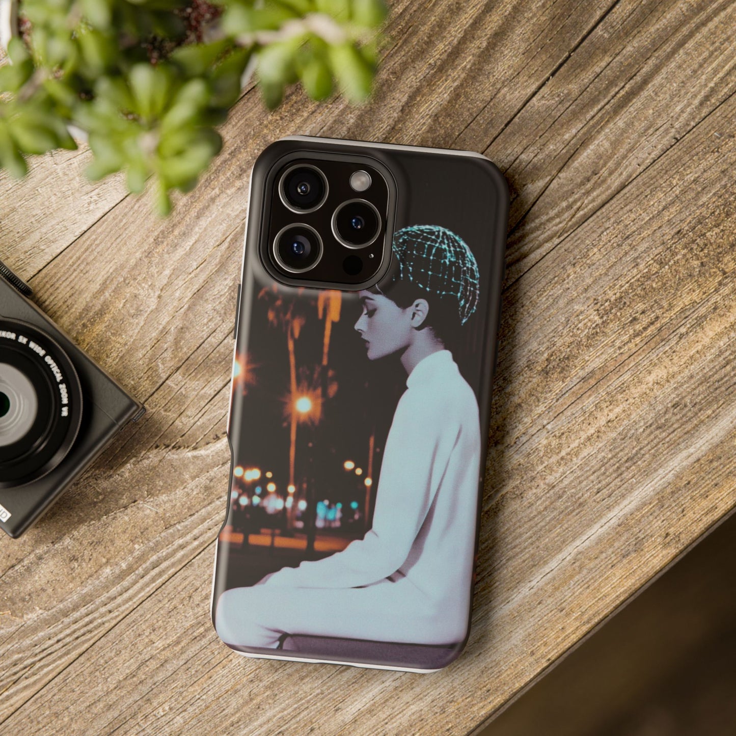 Phone Case Magnet Fashion Model Sitting Art Piece