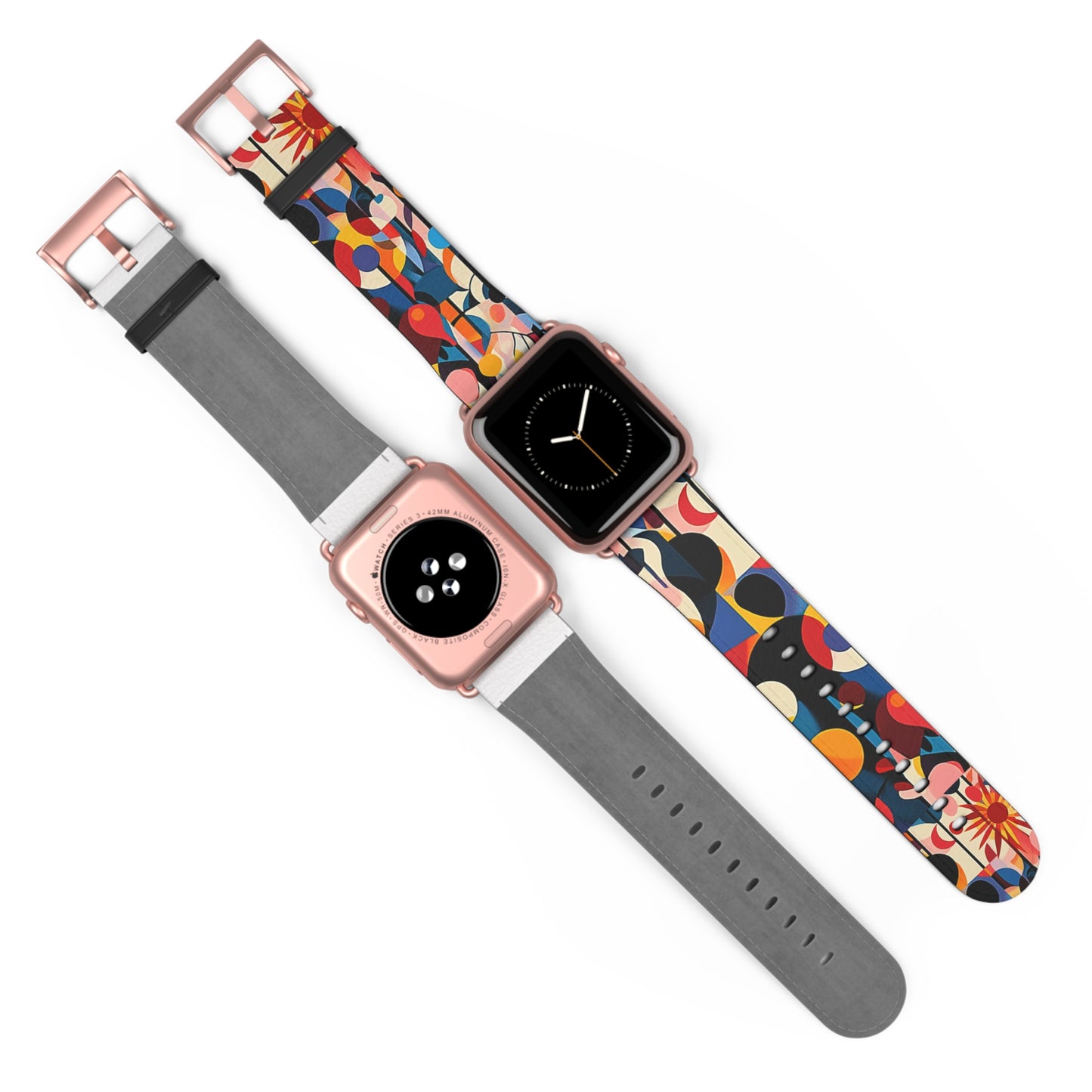 Colorful Geometric Watch Band – Stylish Accessory for Any Occasion