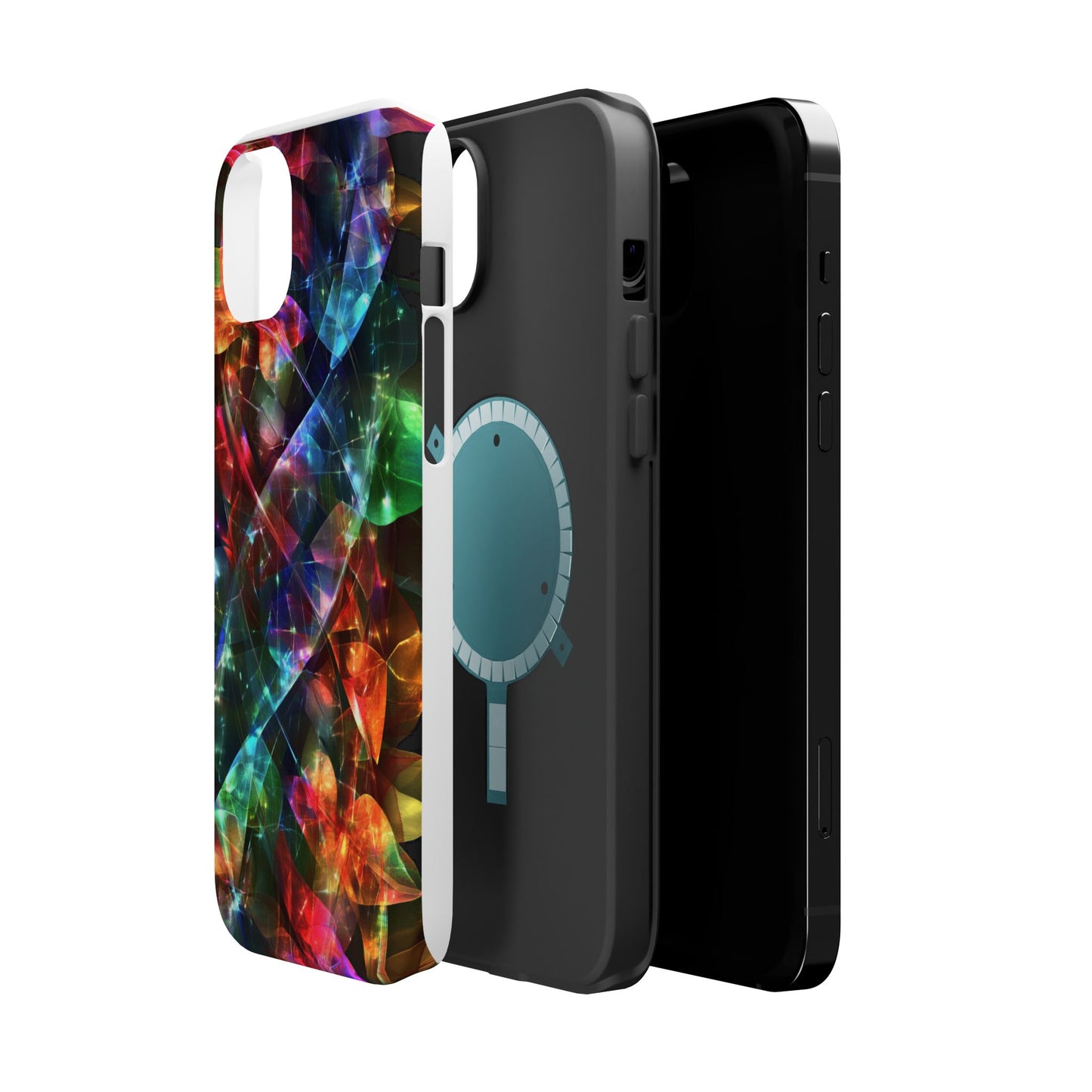 iPhone Case with Neon Colors Art by Moxie-Jay