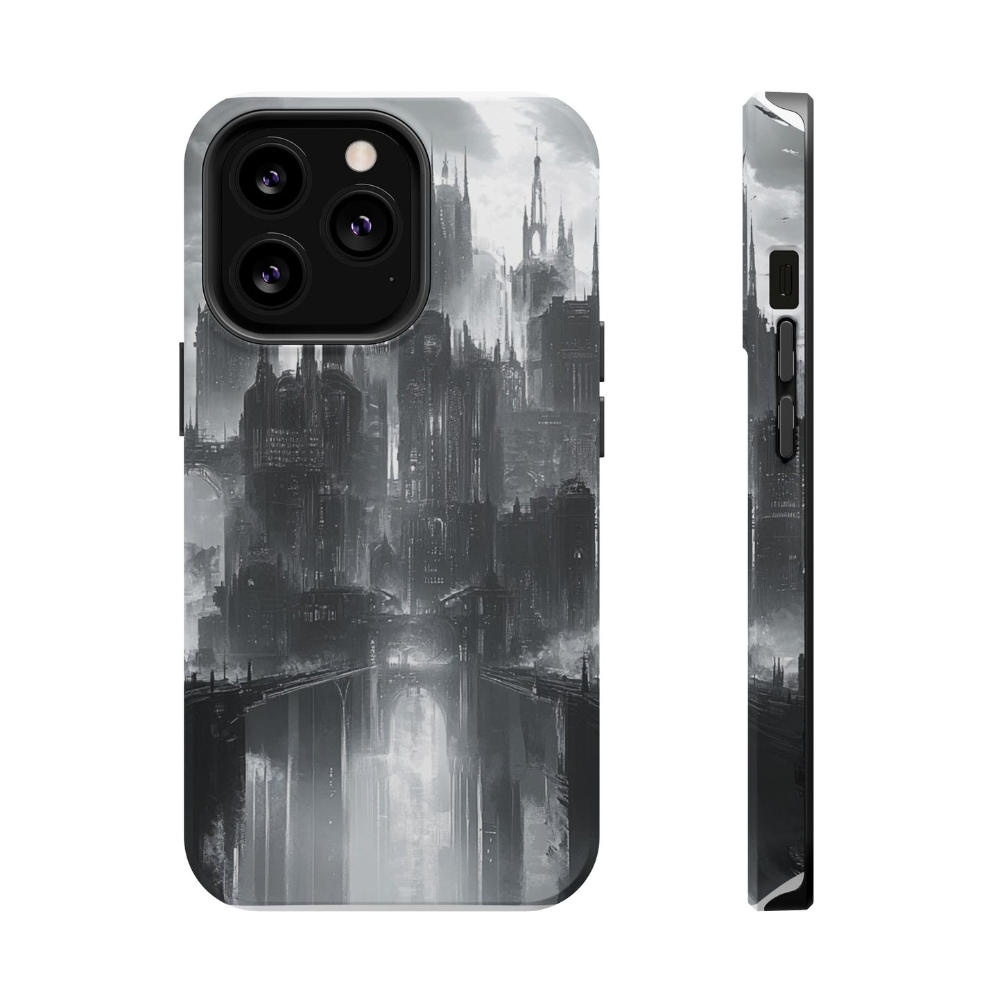iPhone Magnetic Tough Case - Futuristic Gotham Design by Moxie Jay