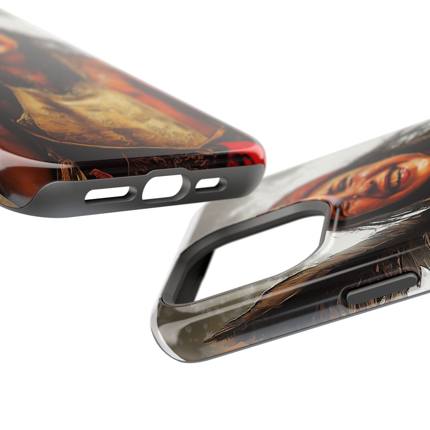 Luxurious Magnetic Wireless Charging Tough iPhone Case - Native Heritage Art by Moxie-Jay