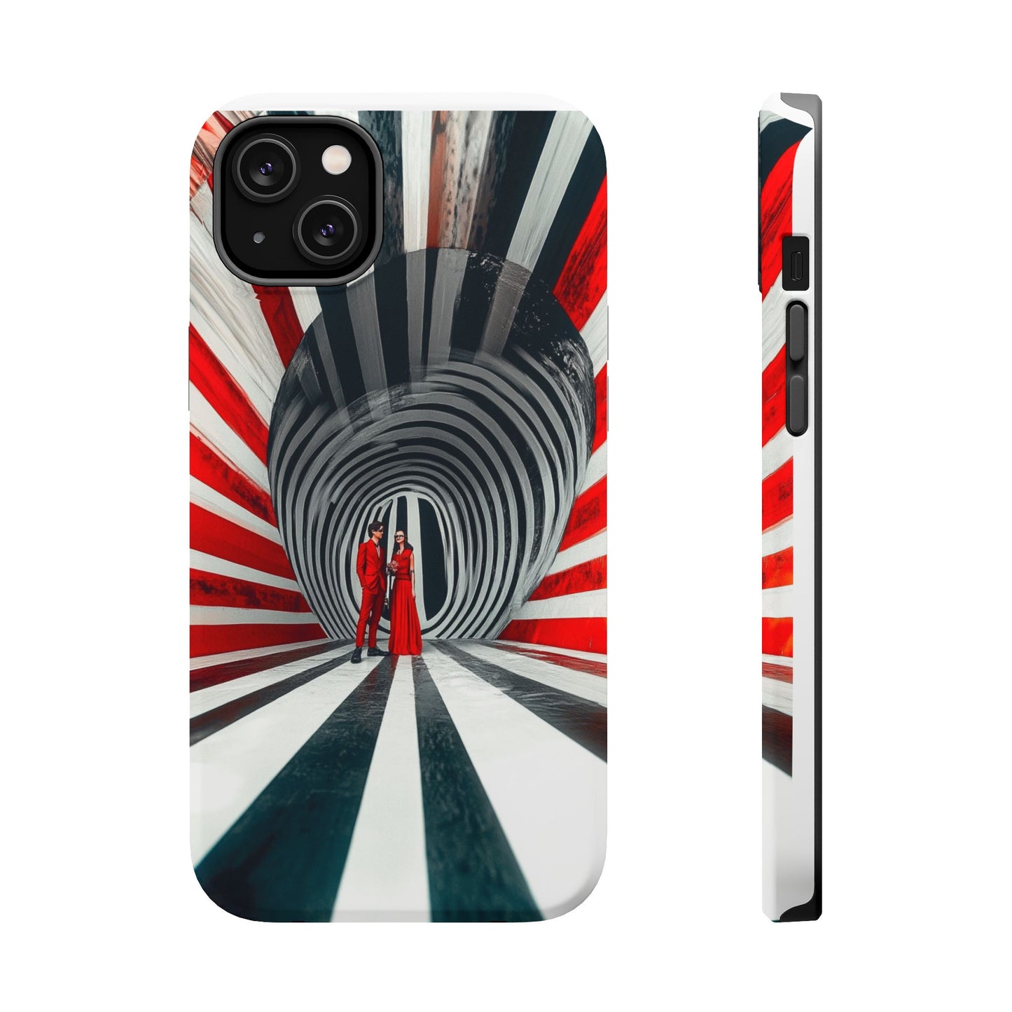 Cosmic Vortex" Luxury Magnetic Wireless Charging iPhone Case by Moxie Jay