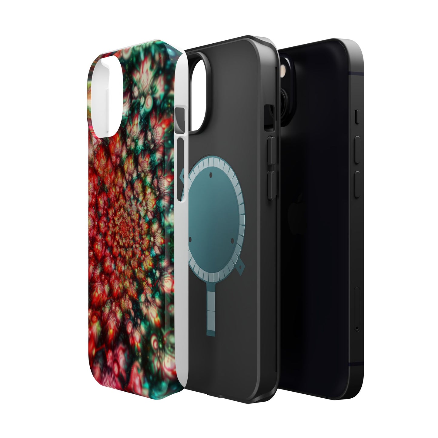 Luxurious Magnetic Wireless Charging Tough iPhone Case - "Psychedelic Dreams" by Moxie-Jay