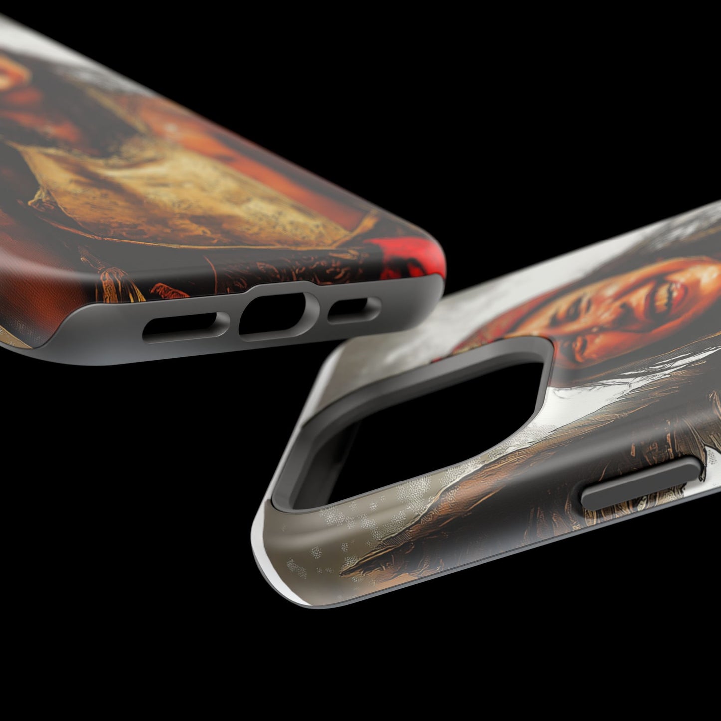 Luxurious Magnetic Wireless Charging Tough iPhone Case - Native Heritage Art by Moxie-Jay