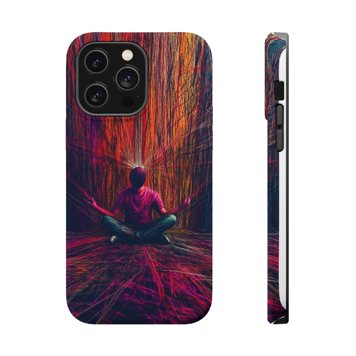 Luxurious Magnetic Wireless Charging Tough iPhone Case - "Transcendence" by Moxie-Jay