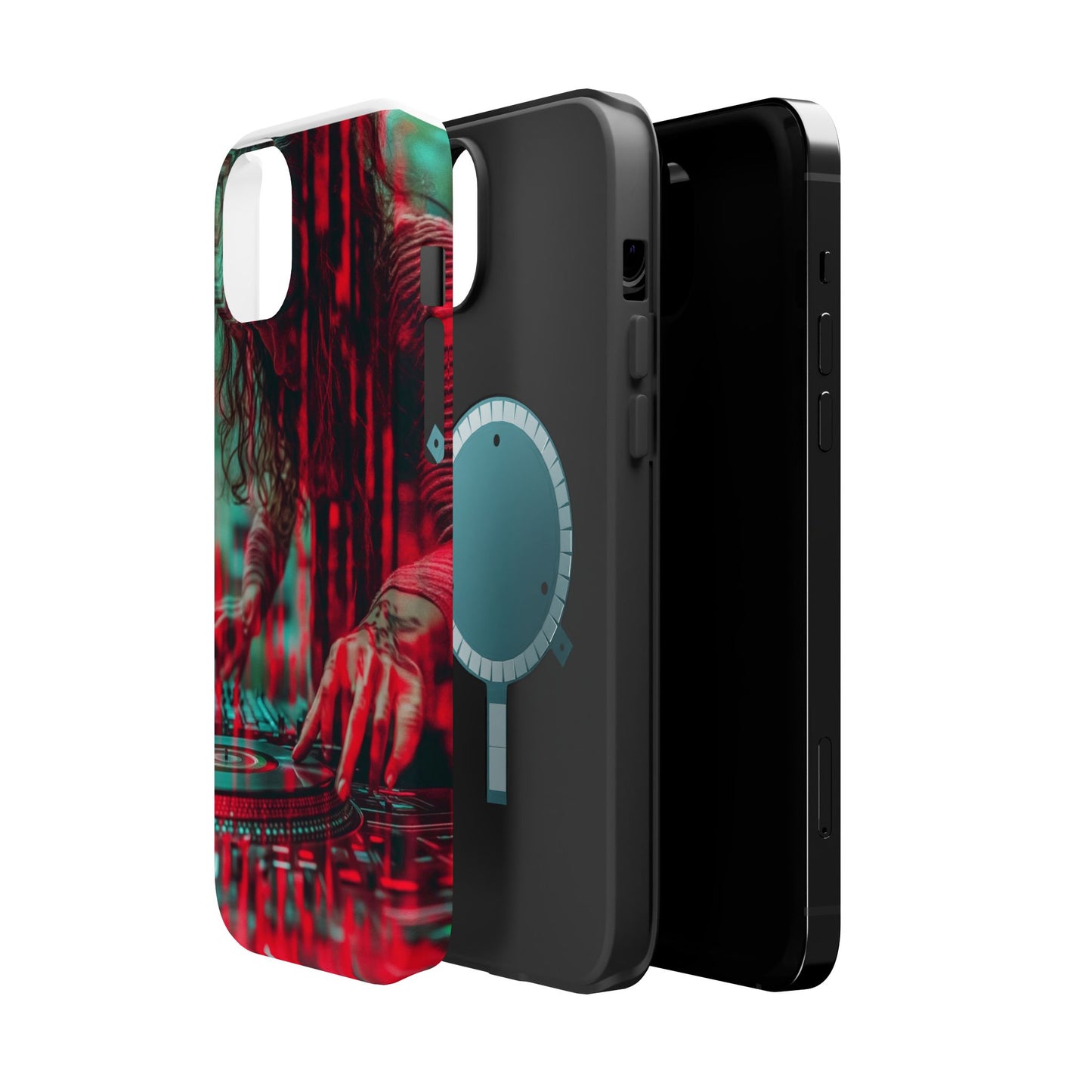 "Vinyl Virtuoso" Luxury Magnetic Wireless Charging iPhone Case by Moxie Jay