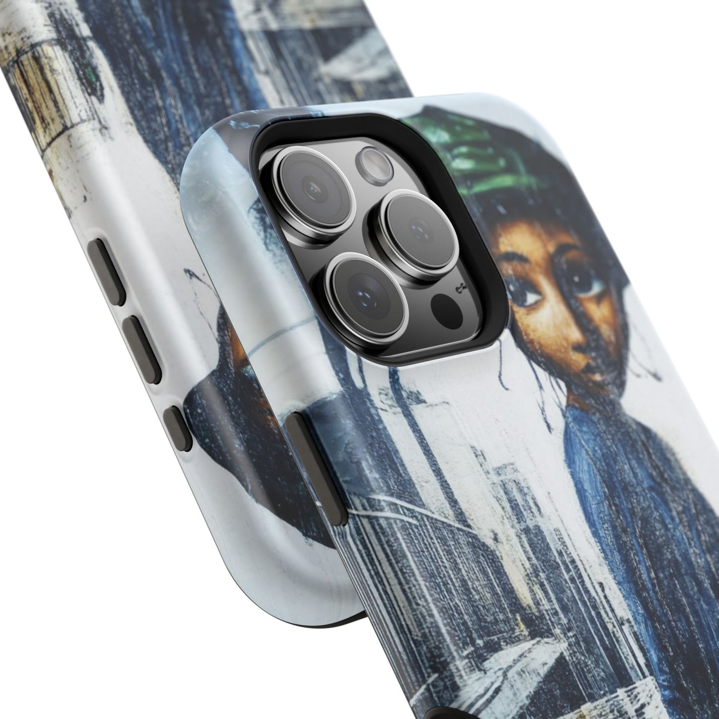 Artistic Magnetic Tough Case | Unique Urban Design for Phone Protection