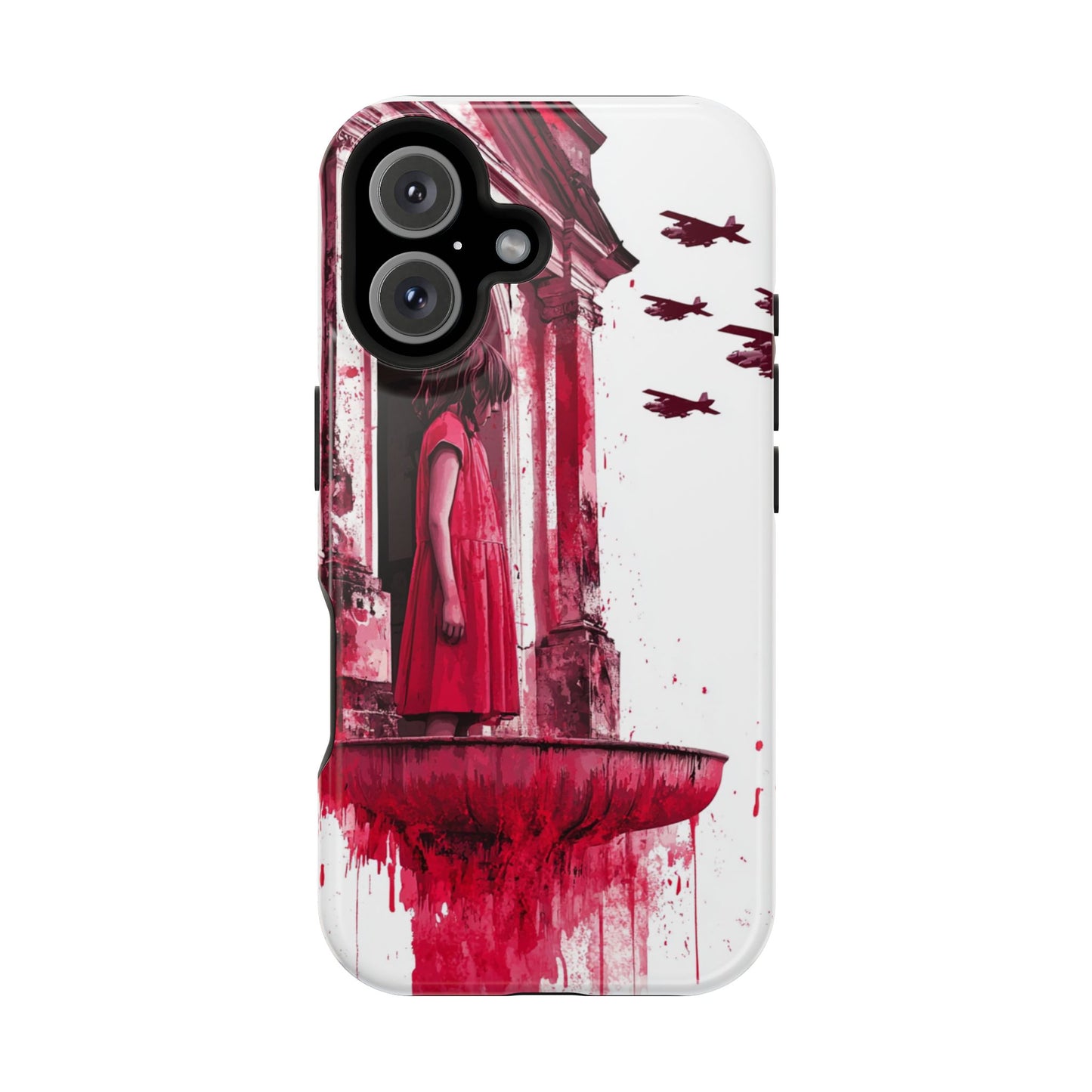 Luxurious MagSafe® Compatible iPhone Case - "Resilience in Ruins" by Moxie-Jay