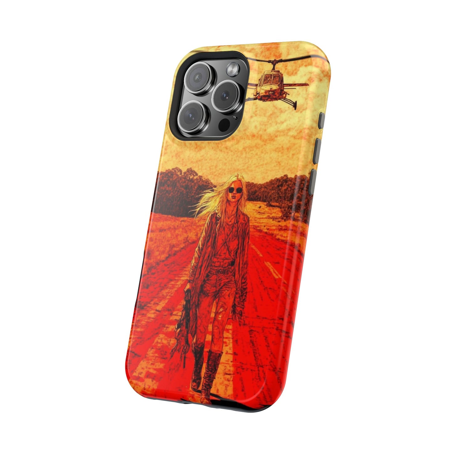 Retro Adventure Magnetic Tough Case - Bold Design for Film Lovers