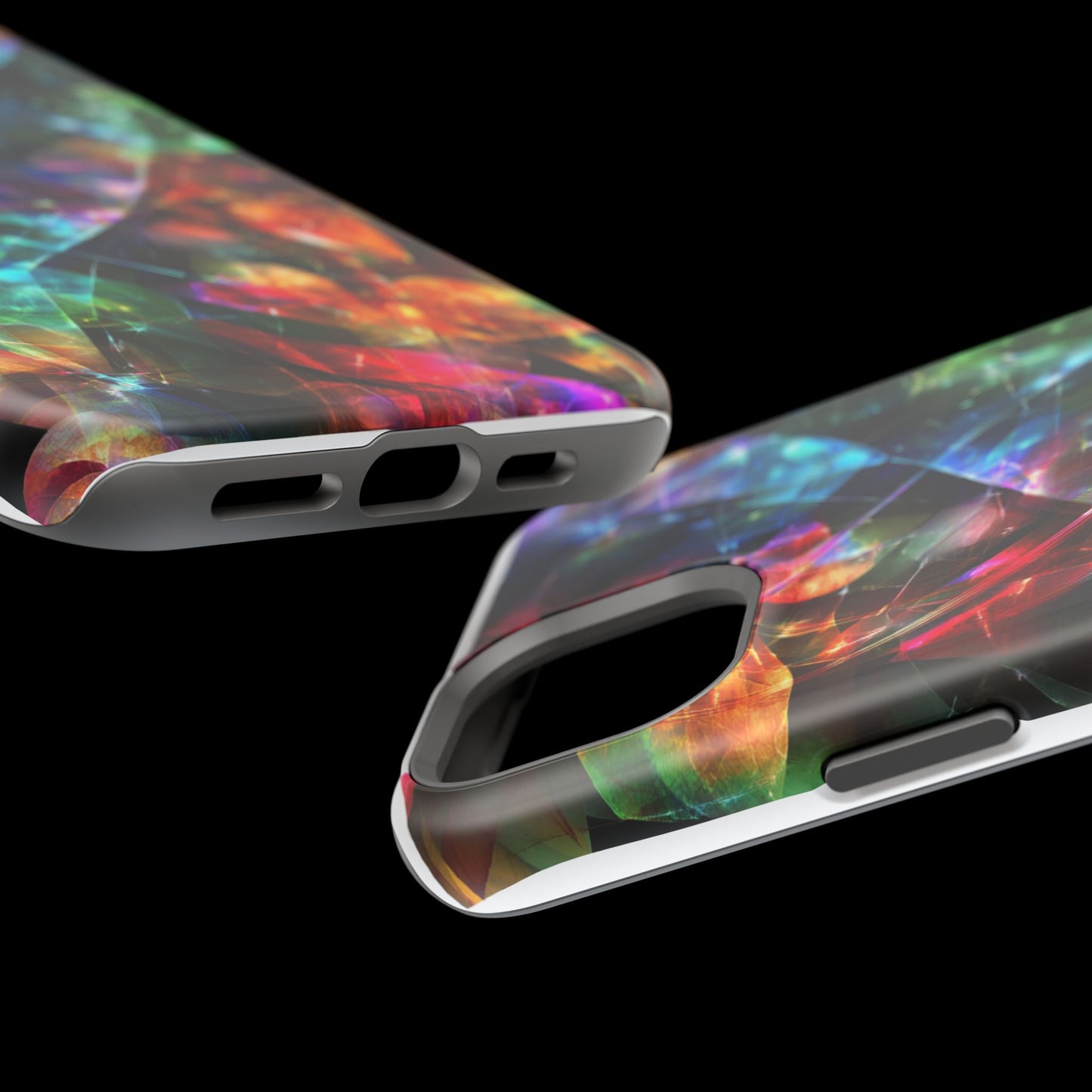iPhone Case with Neon Colors Art by Moxie-Jay