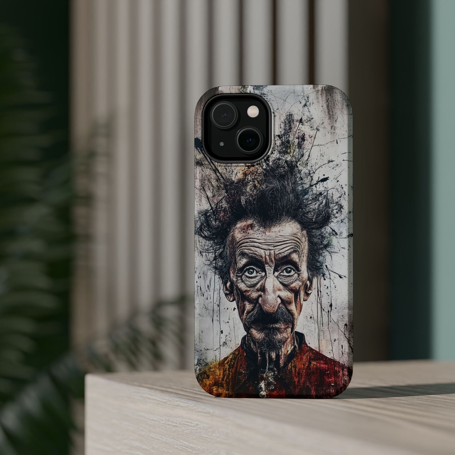 Luxurious Magnetic Wireless Charging Tough iPhone Case - "Demonic Dali" by Moxie-Jay