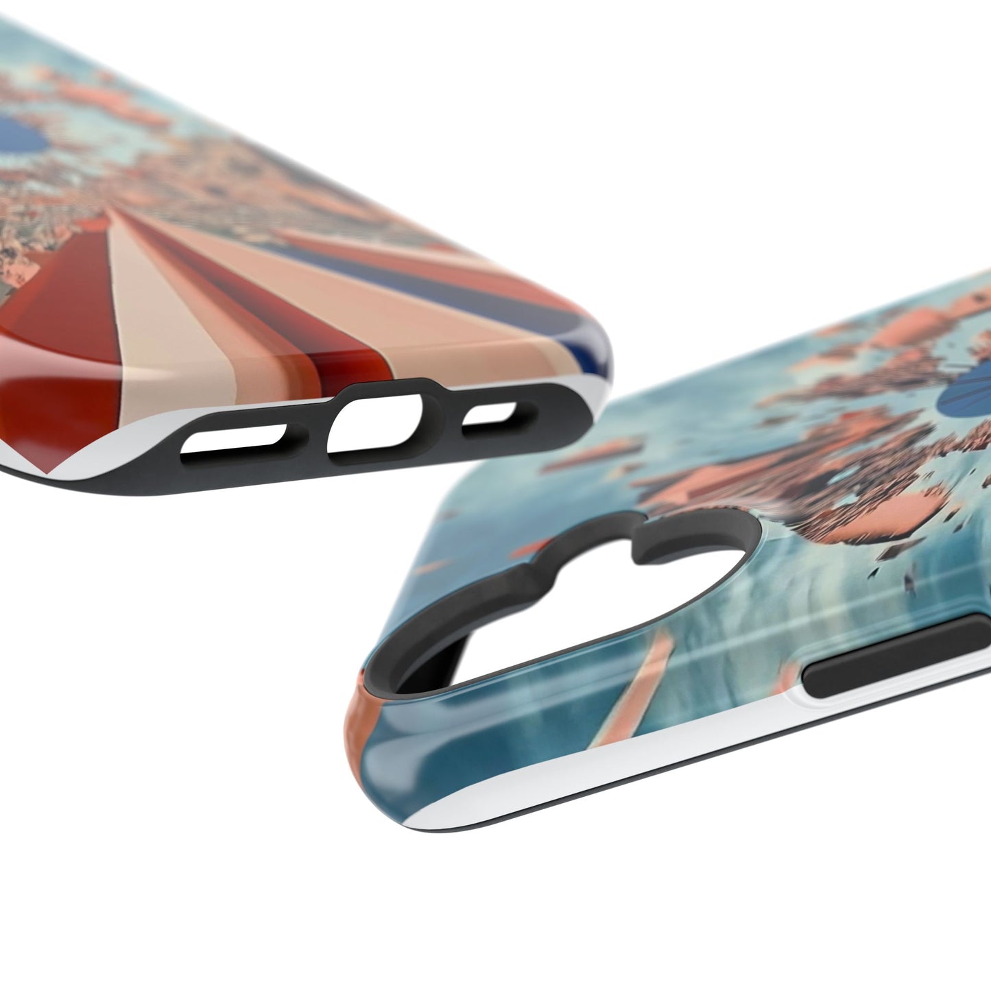 Phone Case with 'World at 10000 MPH' Art by Moxie Jay