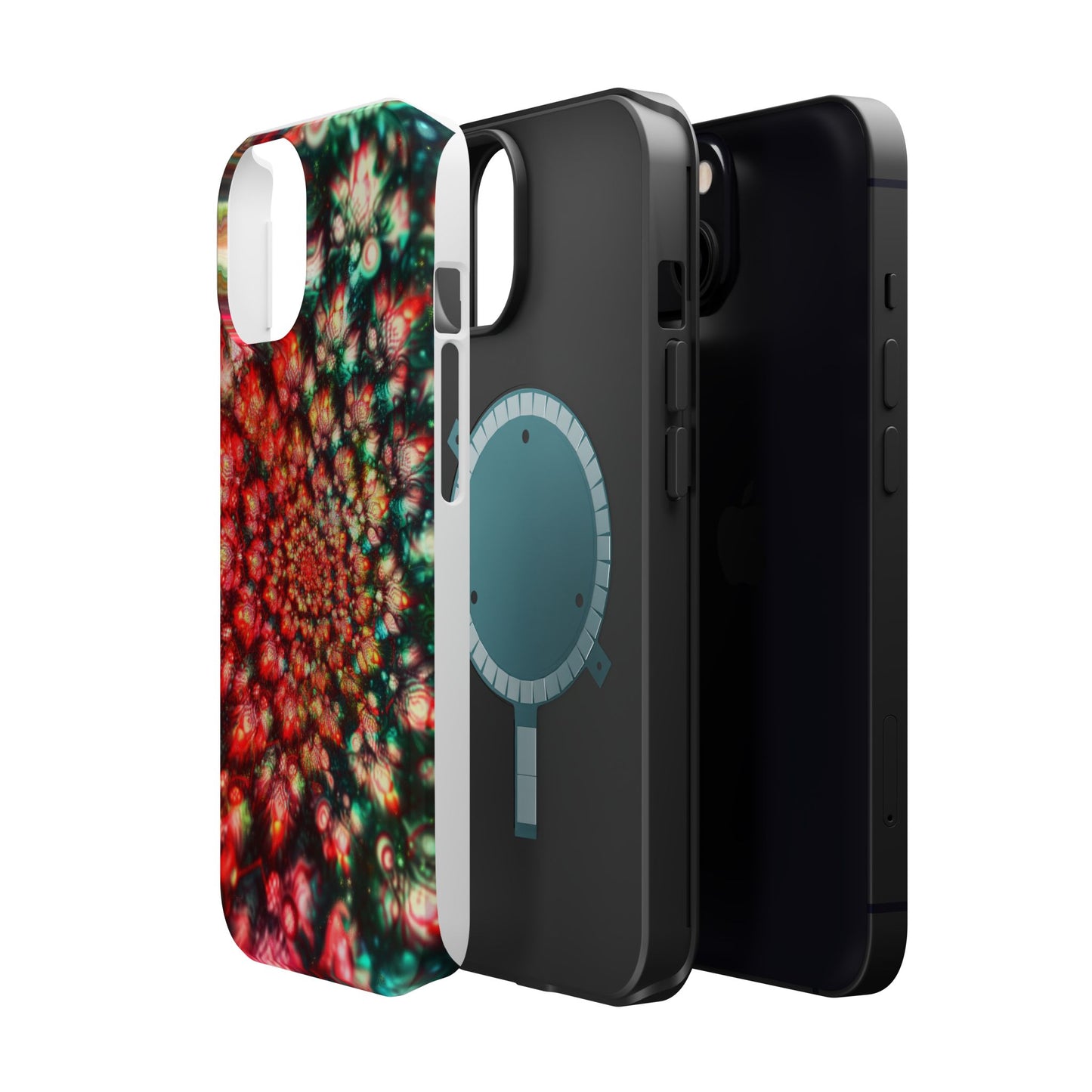 Luxurious Magnetic Wireless Charging Tough iPhone Case - "Psychedelic Dreams" by Moxie-Jay