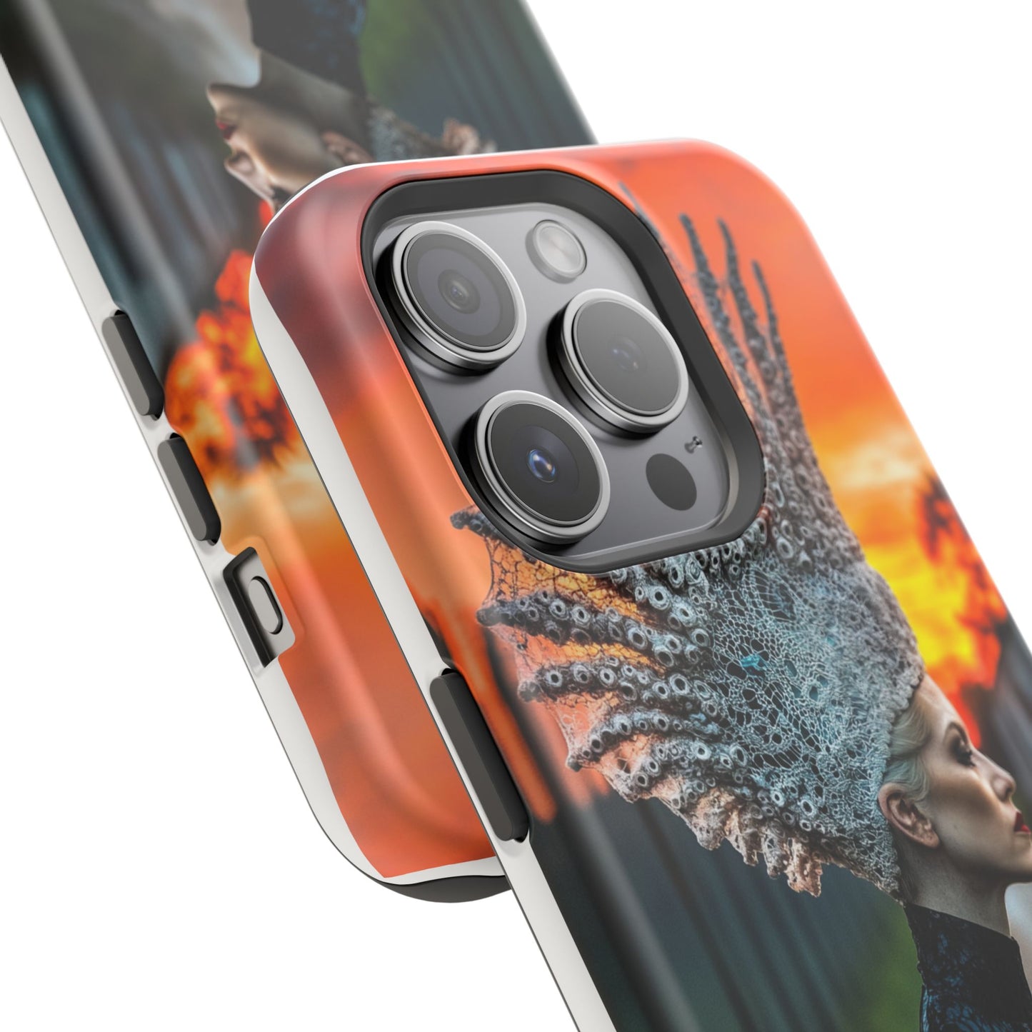 Sunset Goddess" Magnetic Wireless Charging iPhone Case by Moxie Jay