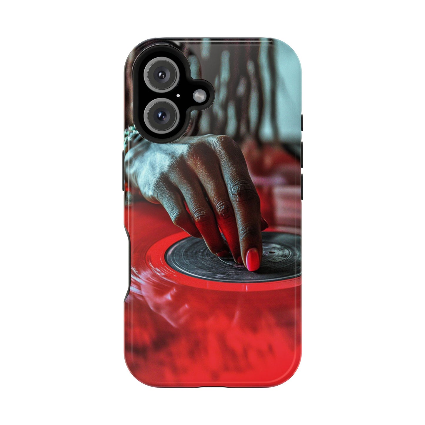Luxurious MagSafe® Compatible iPhone Case - "Vinyl Groove" by Moxie-Jay