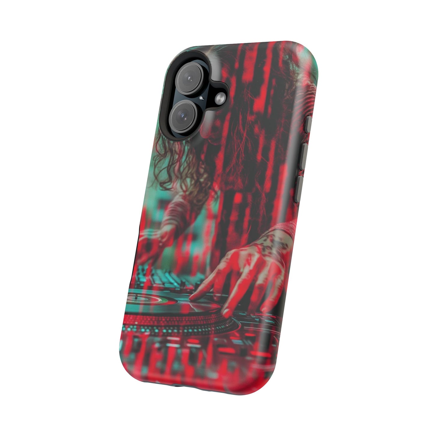 "Vinyl Virtuoso" Luxury Magnetic Wireless Charging iPhone Case by Moxie Jay