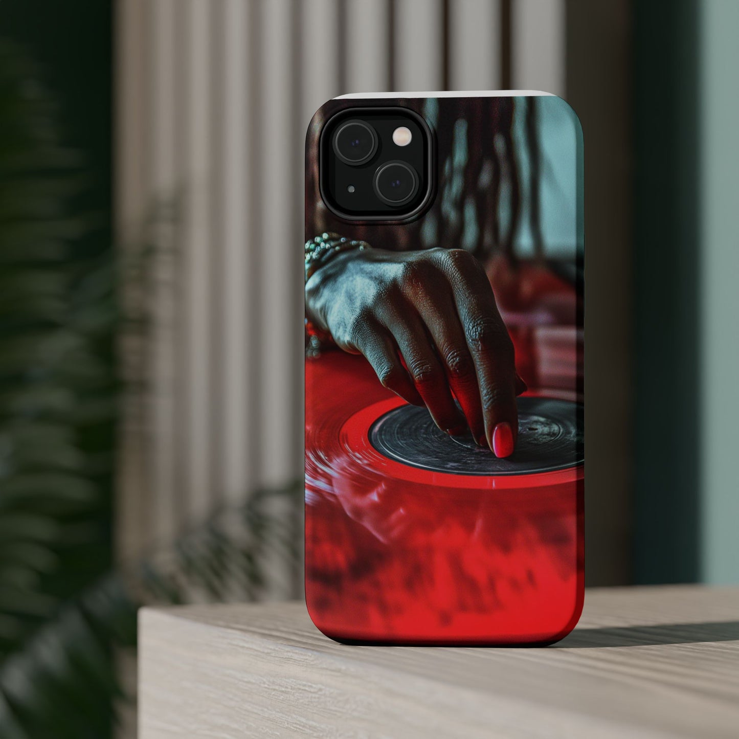 Luxurious MagSafe® Compatible iPhone Case - "Vinyl Groove" by Moxie-Jay