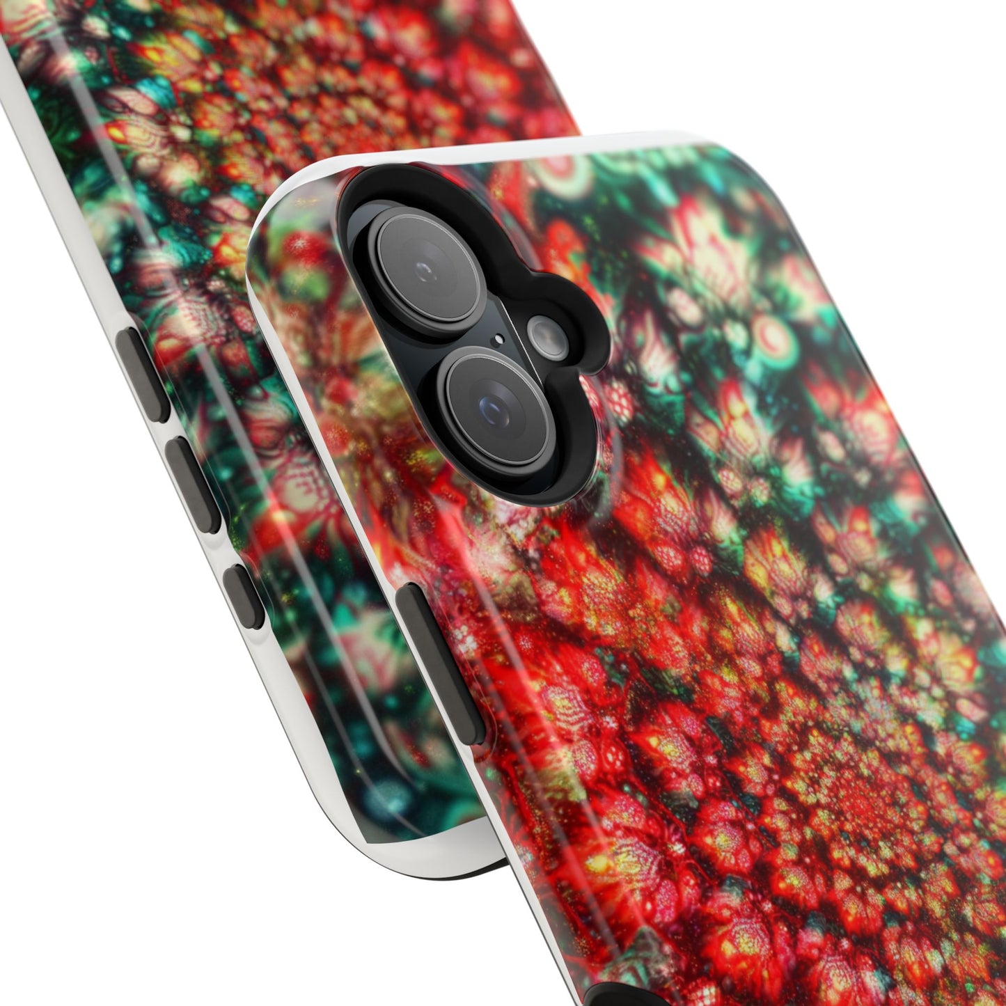 Luxurious Magnetic Wireless Charging Tough iPhone Case - "Psychedelic Dreams" by Moxie-Jay