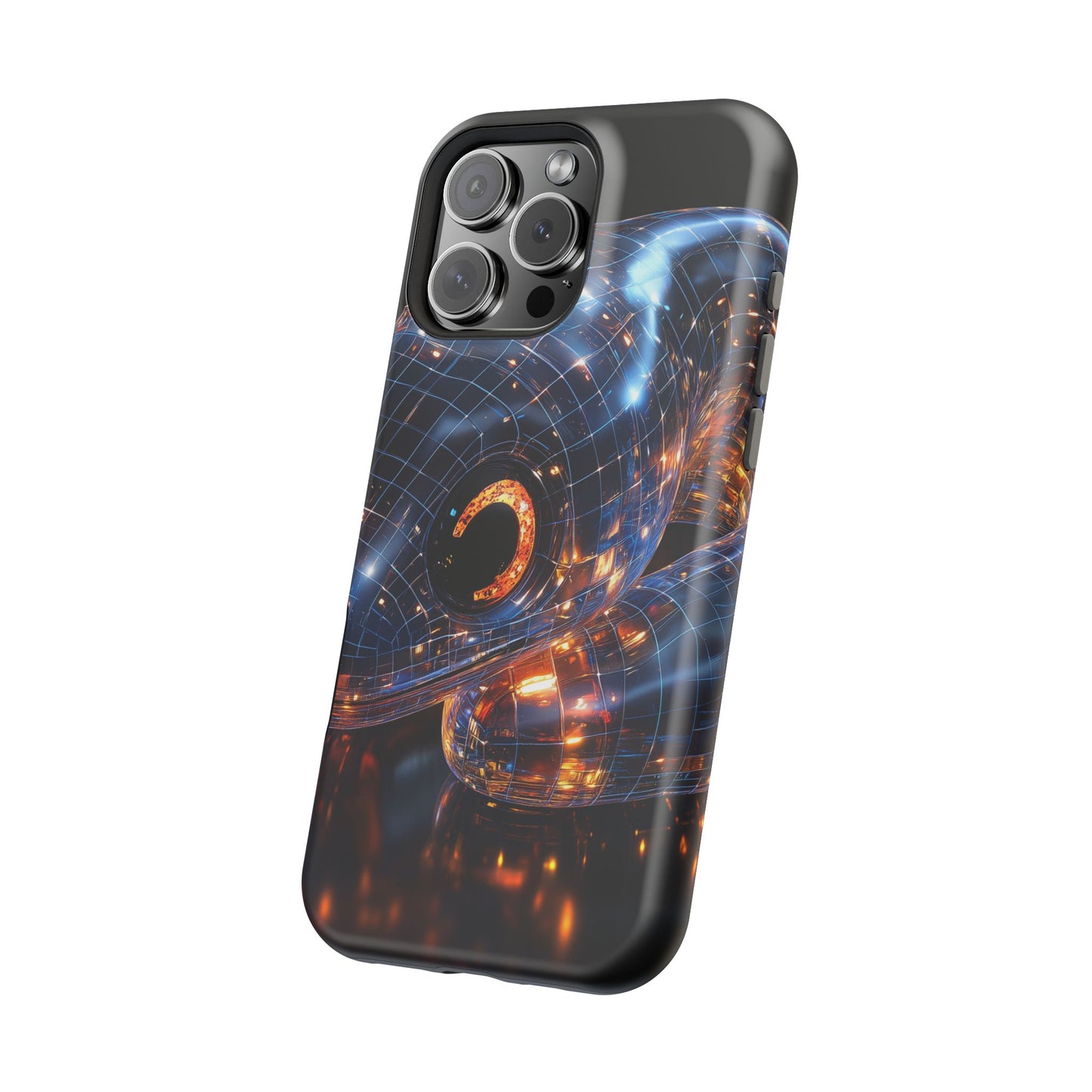 "Cosmic Reptile" Luxury Magnetic Wireless Charging iPhone Case by Moxie Jay