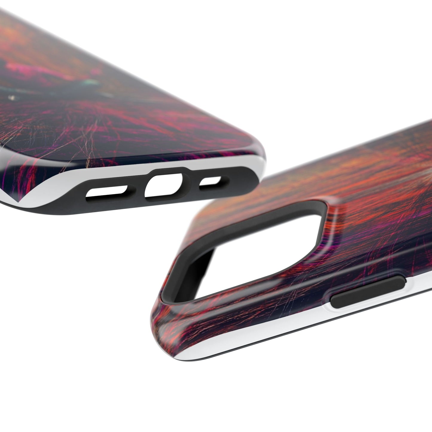 Luxurious Magnetic Wireless Charging Tough iPhone Case - "Transcendence" by Moxie-Jay