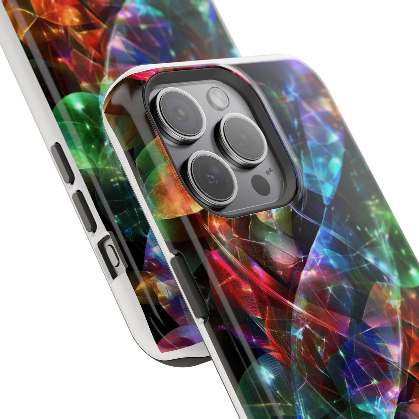 iPhone Case with Neon Colors Art by Moxie-Jay