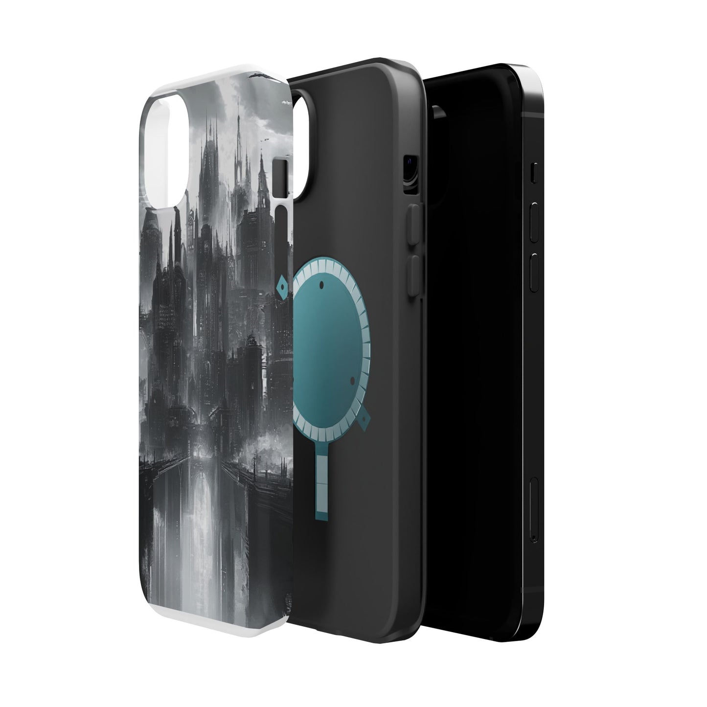 iPhone Magnetic Tough Case - Futuristic Gotham Design by Moxie Jay