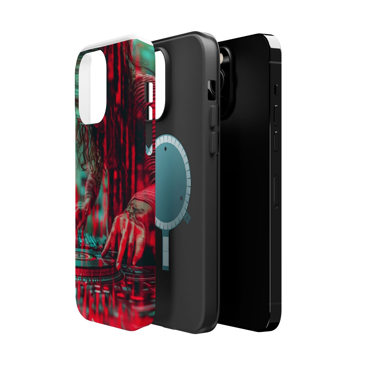 "Vinyl Virtuoso" Luxury Magnetic Wireless Charging iPhone Case by Moxie Jay