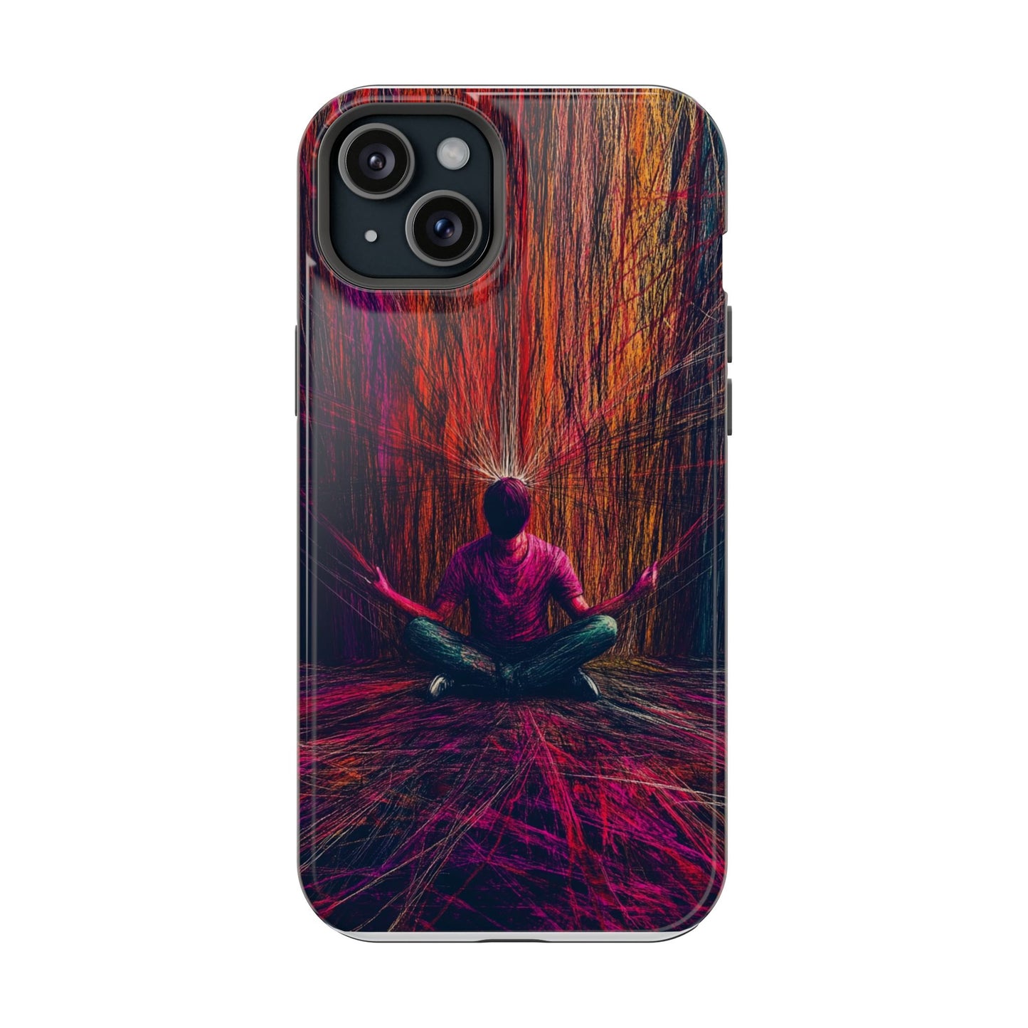 Luxurious Magnetic Wireless Charging Tough iPhone Case - "Transcendence" by Moxie-Jay