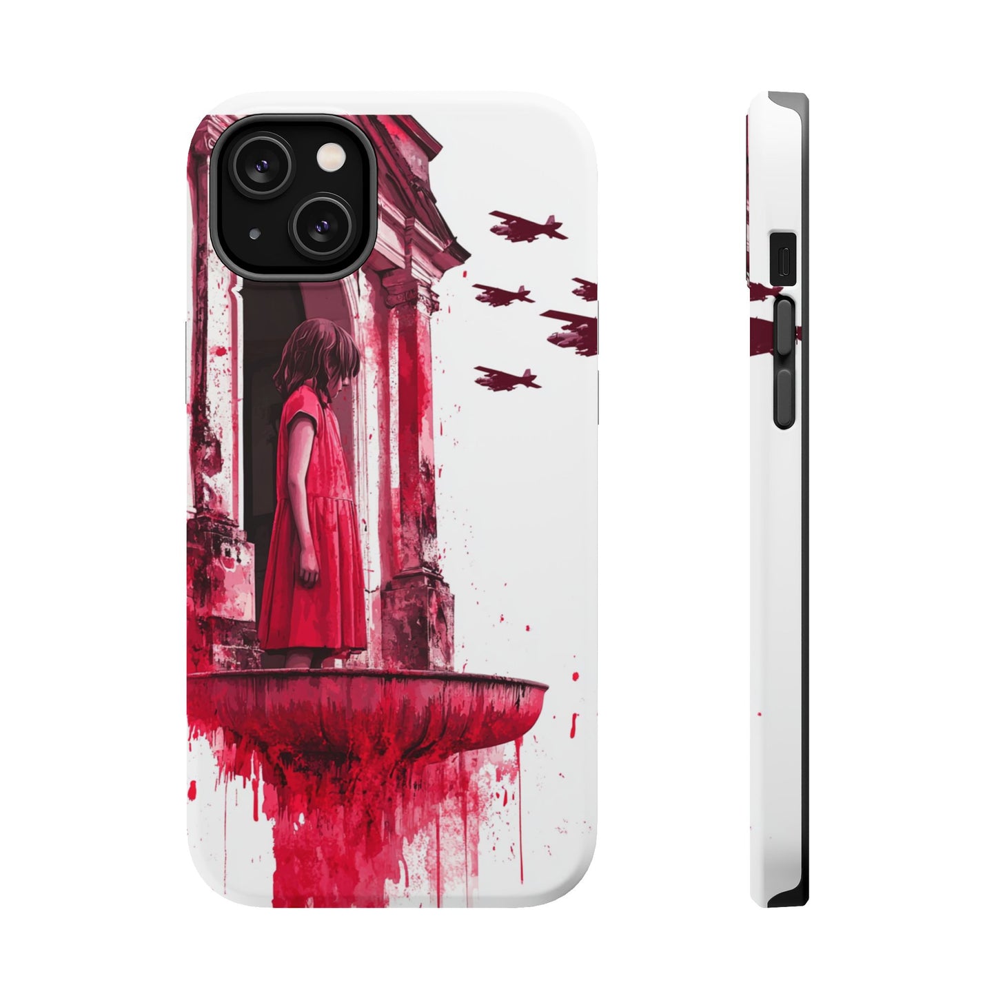 Luxurious MagSafe® Compatible iPhone Case - "Resilience in Ruins" by Moxie-Jay