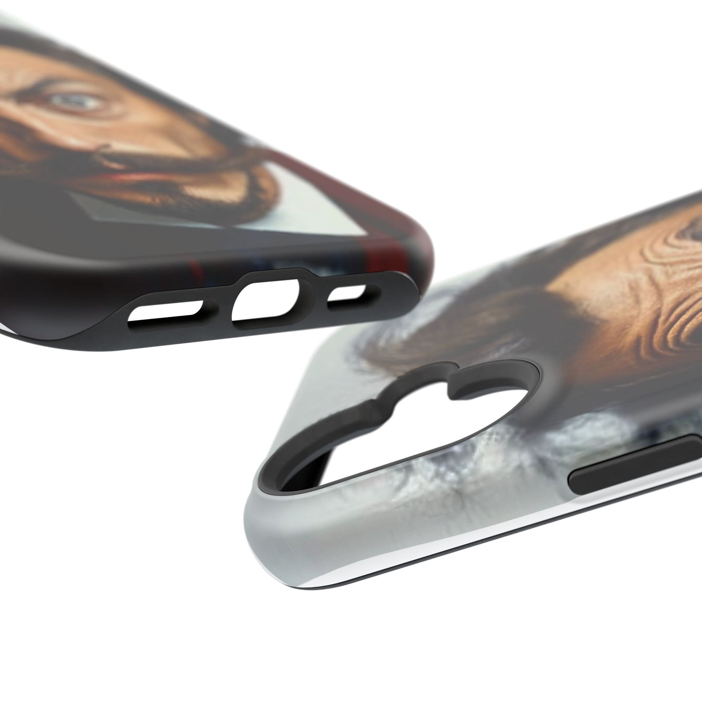 Luxurious Magnetic Wireless Charging Tough iPhone Case - “Close-Up Salvador Dali” by Moxie-Jay