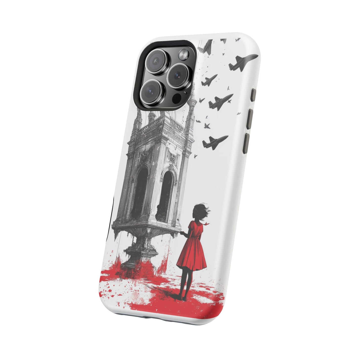 iPhone Case - Little Girl in Red Dress Design