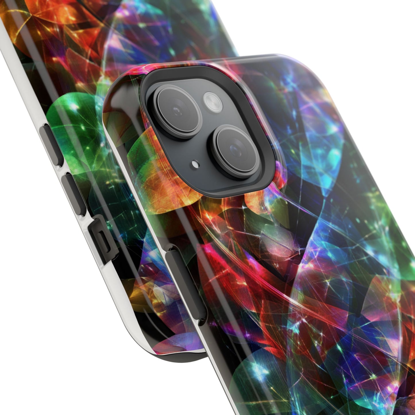 iPhone Case with Neon Colors Art by Moxie-Jay