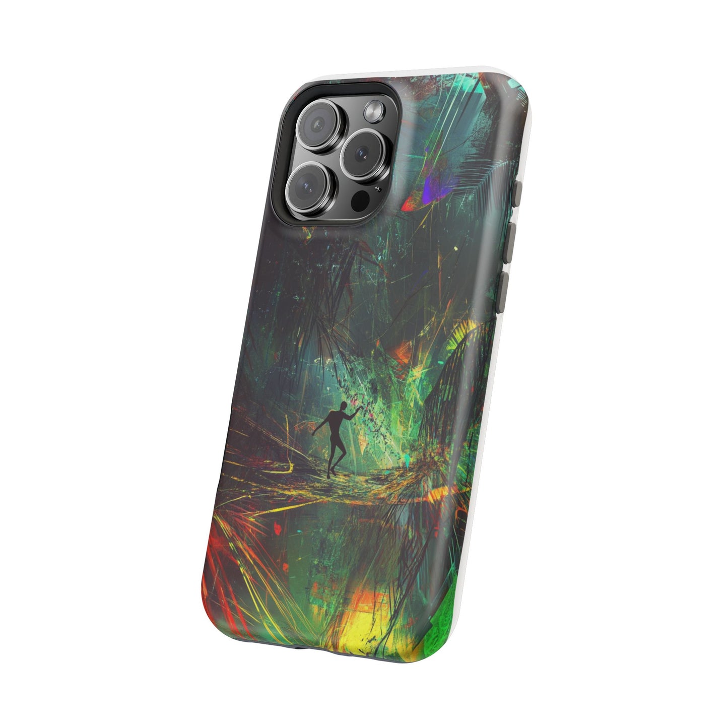 Phone Case with Abstract Art by moxie-jay