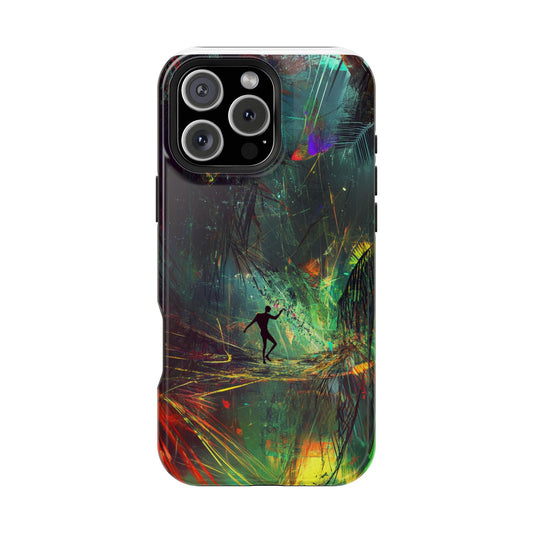 Phone Case with Abstract Art by moxie-jay