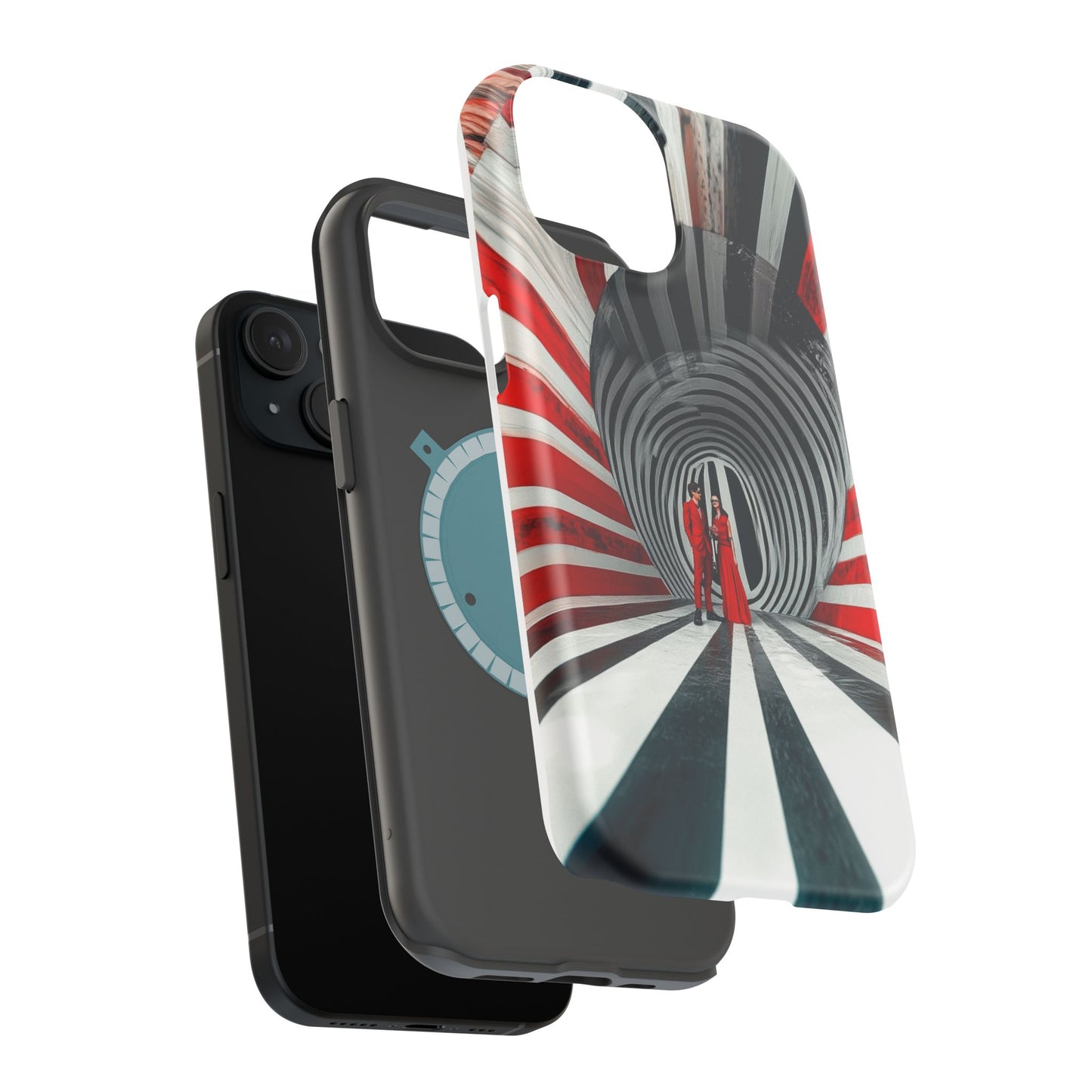 Cosmic Vortex" Luxury Magnetic Wireless Charging iPhone Case by Moxie Jay