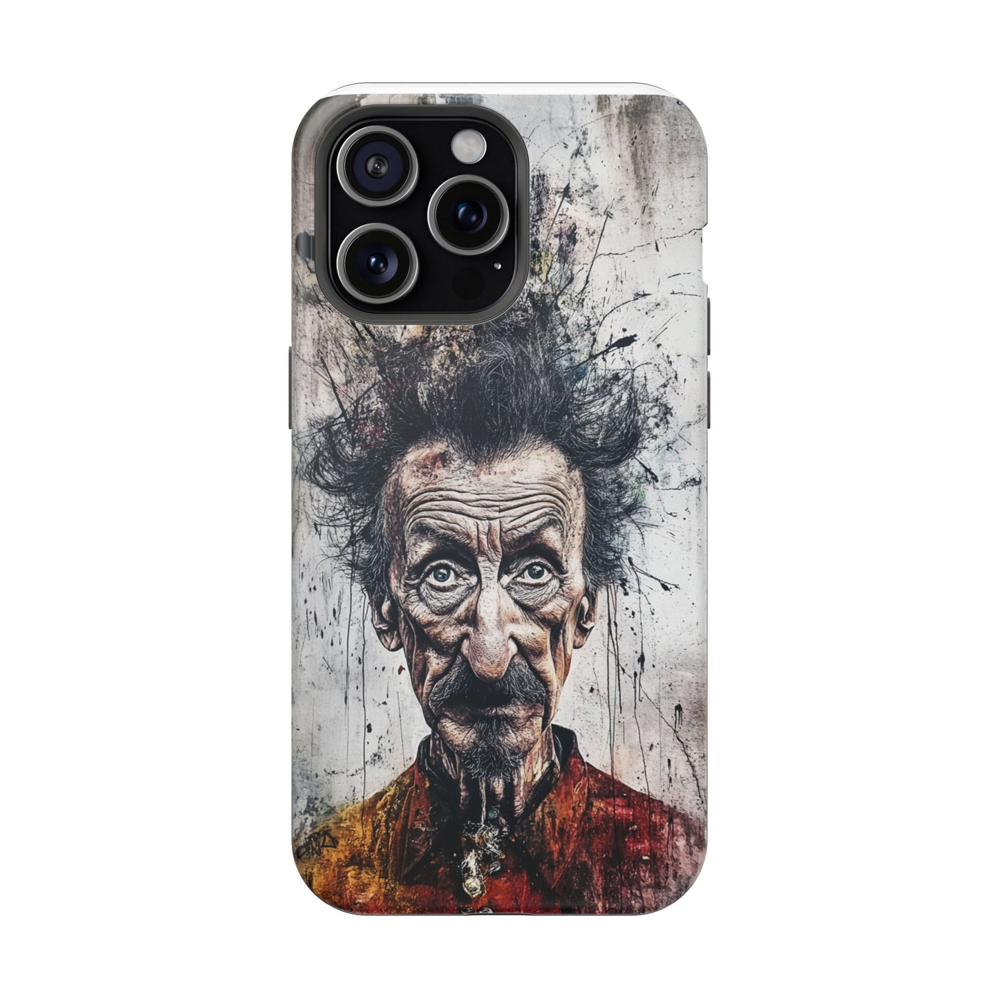 Luxurious Magnetic Wireless Charging Tough iPhone Case - "Demonic Dali" by Moxie-Jay